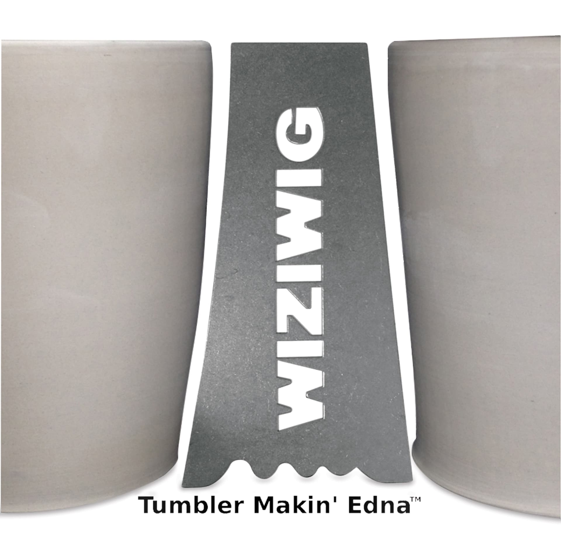WiziWig Tools Tumbler Makin’ Edna Metal Potter’s Rib - XL, 3-1/4" x 7-1/8"