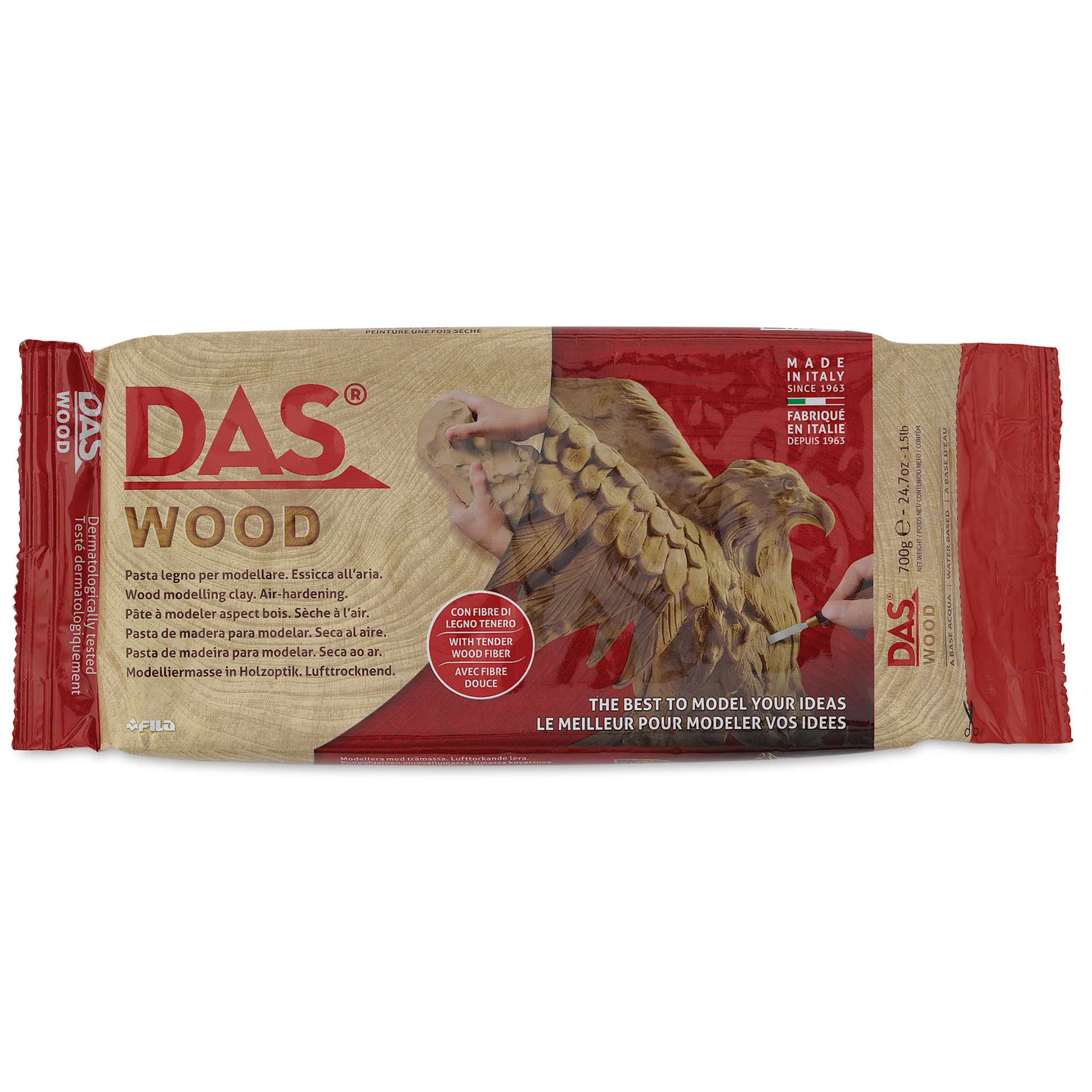DAS Wood Clay - 700 g front of packaging