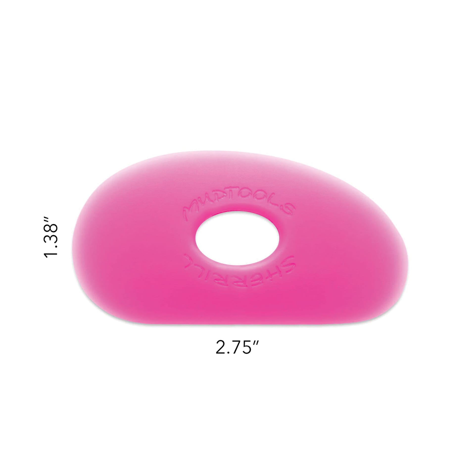 Mudtools Polymer Rib - Shape 0, Pink/Ultra Soft dimensions