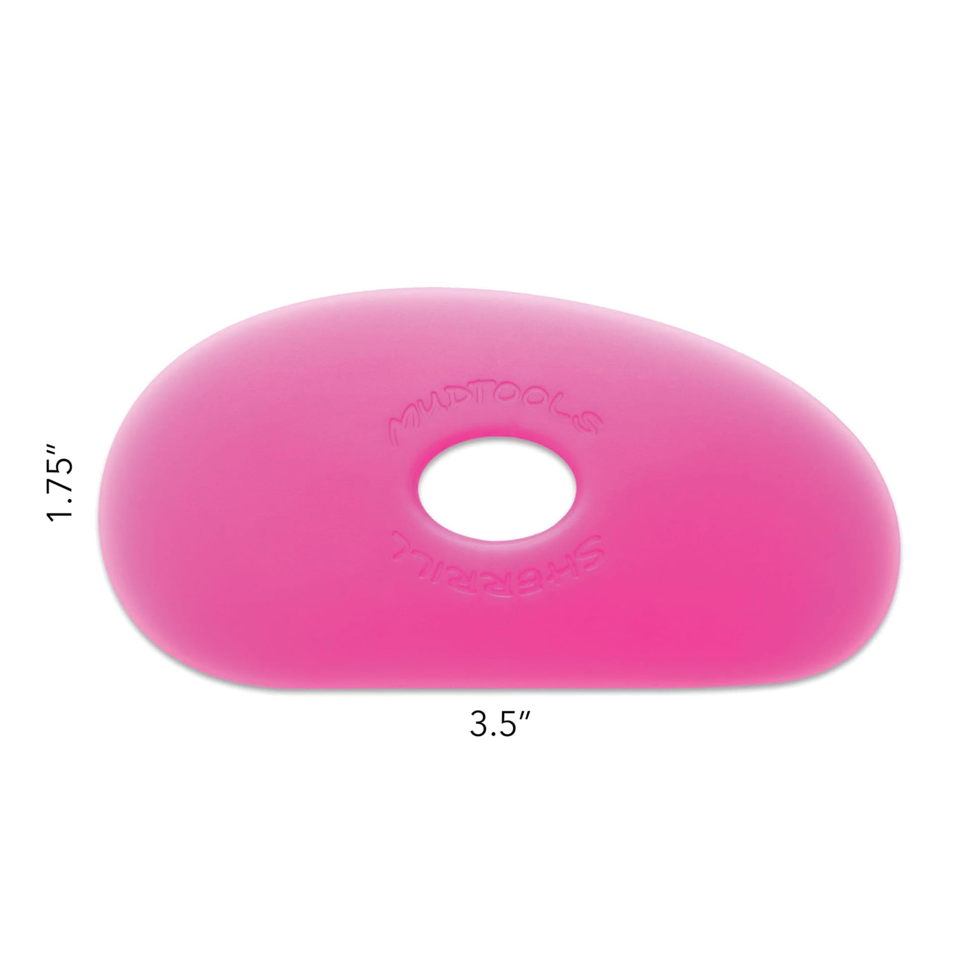 Mudtools Polymer Rib - Shape 1, Pink/Ultra Soft dimensions