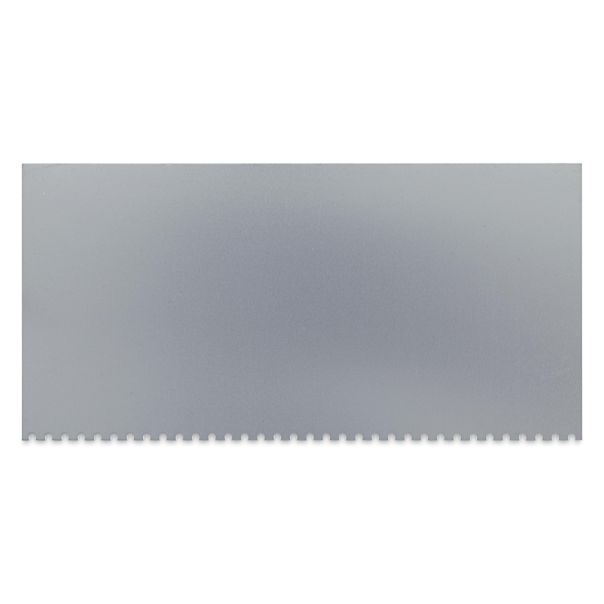Richeson Stainless Steel Scrapers - Rectangle, Serrated, 2-3/4" x 5-1/2"