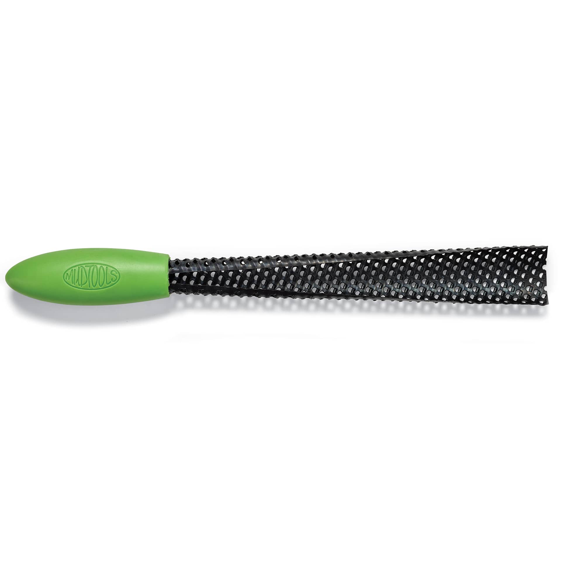 Mudtools Shredders - Conical, Green, 11" x 1-1/4", back of shredder