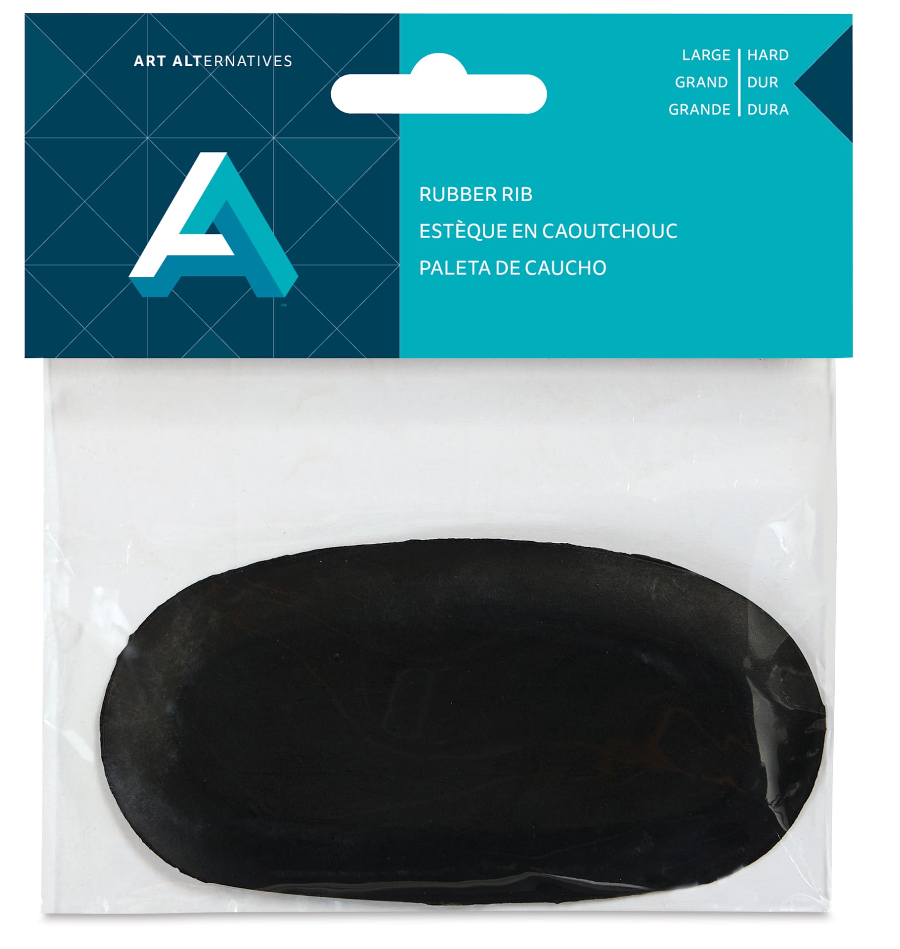 Art Alternatives Potter’s Rubber Finishing Rib - Hard, Large, front of packaging