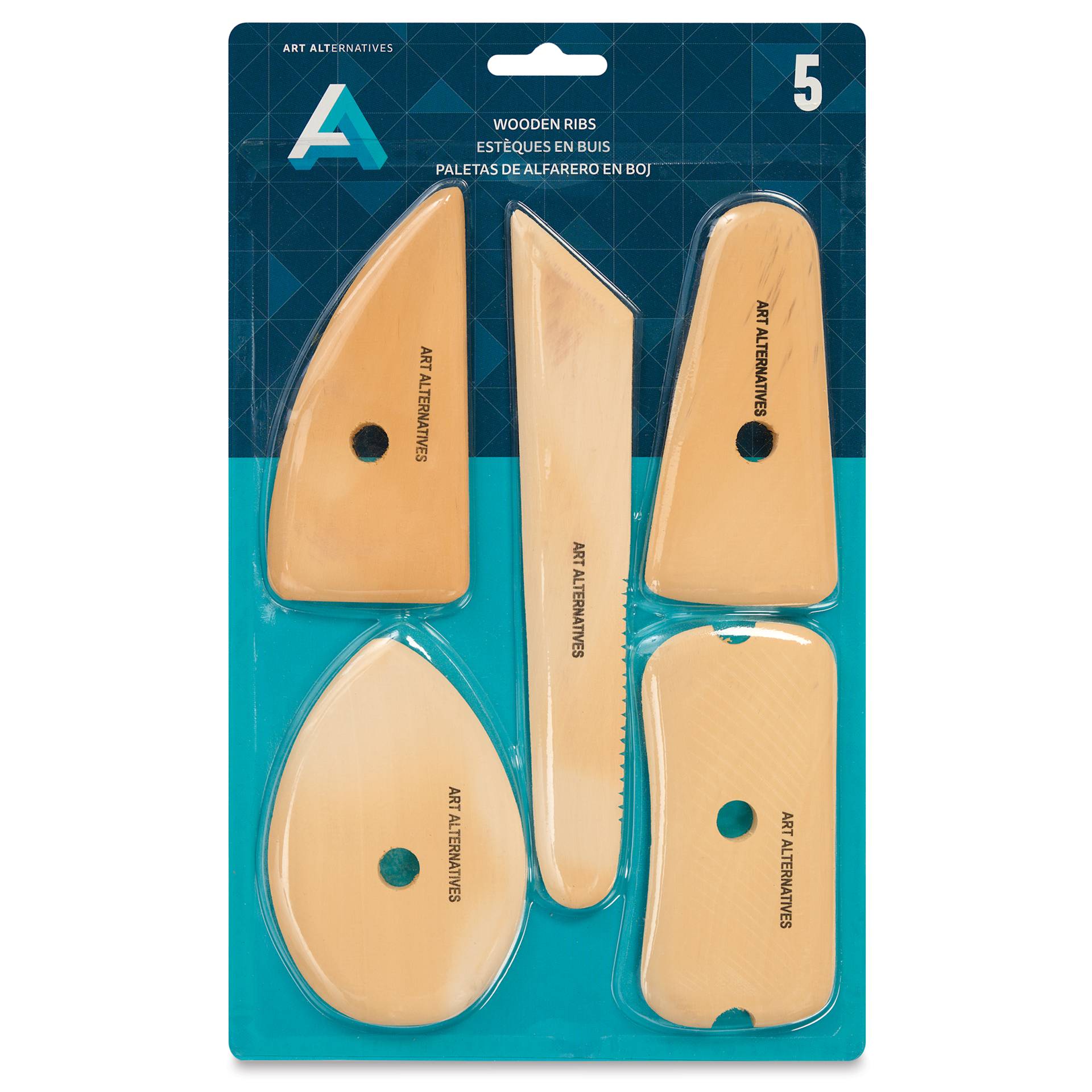 Art Alternatives Wooden Ribs - Set of 5 - front of packaging