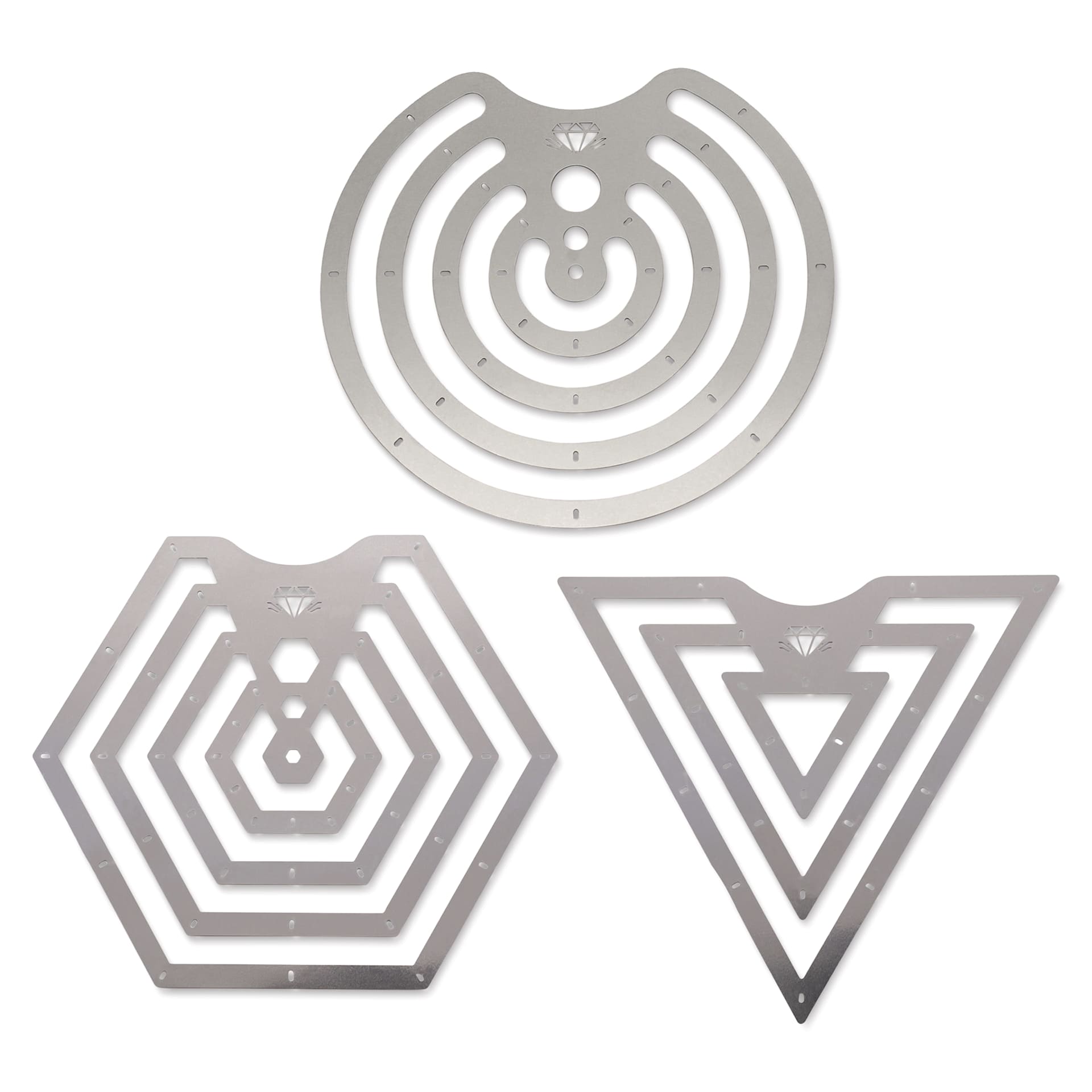 DiamondCore Geo Point Carving Tools - Set of 3 Metal Ribs