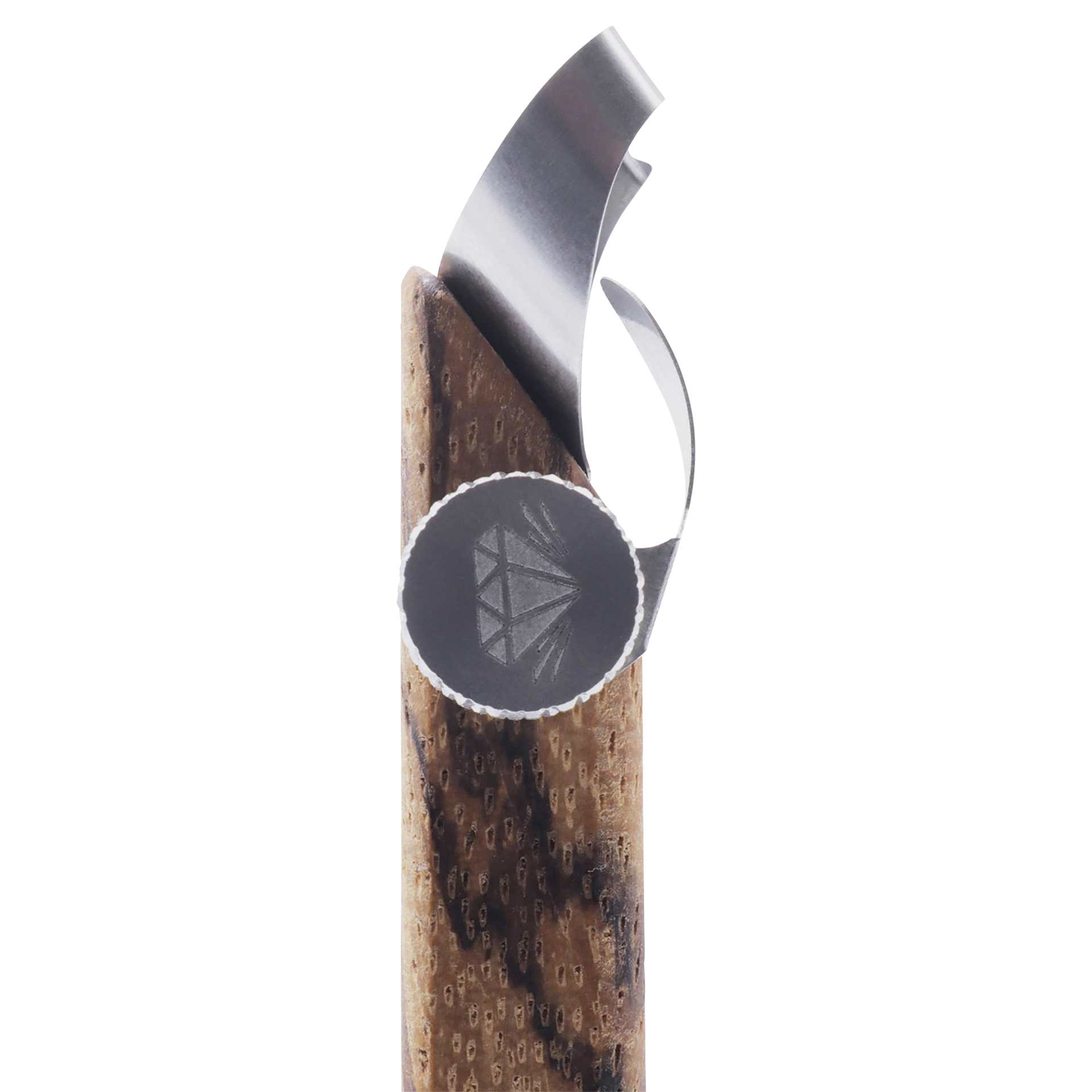 DiamondCore Handheld Clay Extruder - R4, Concave - close-up of tip, side