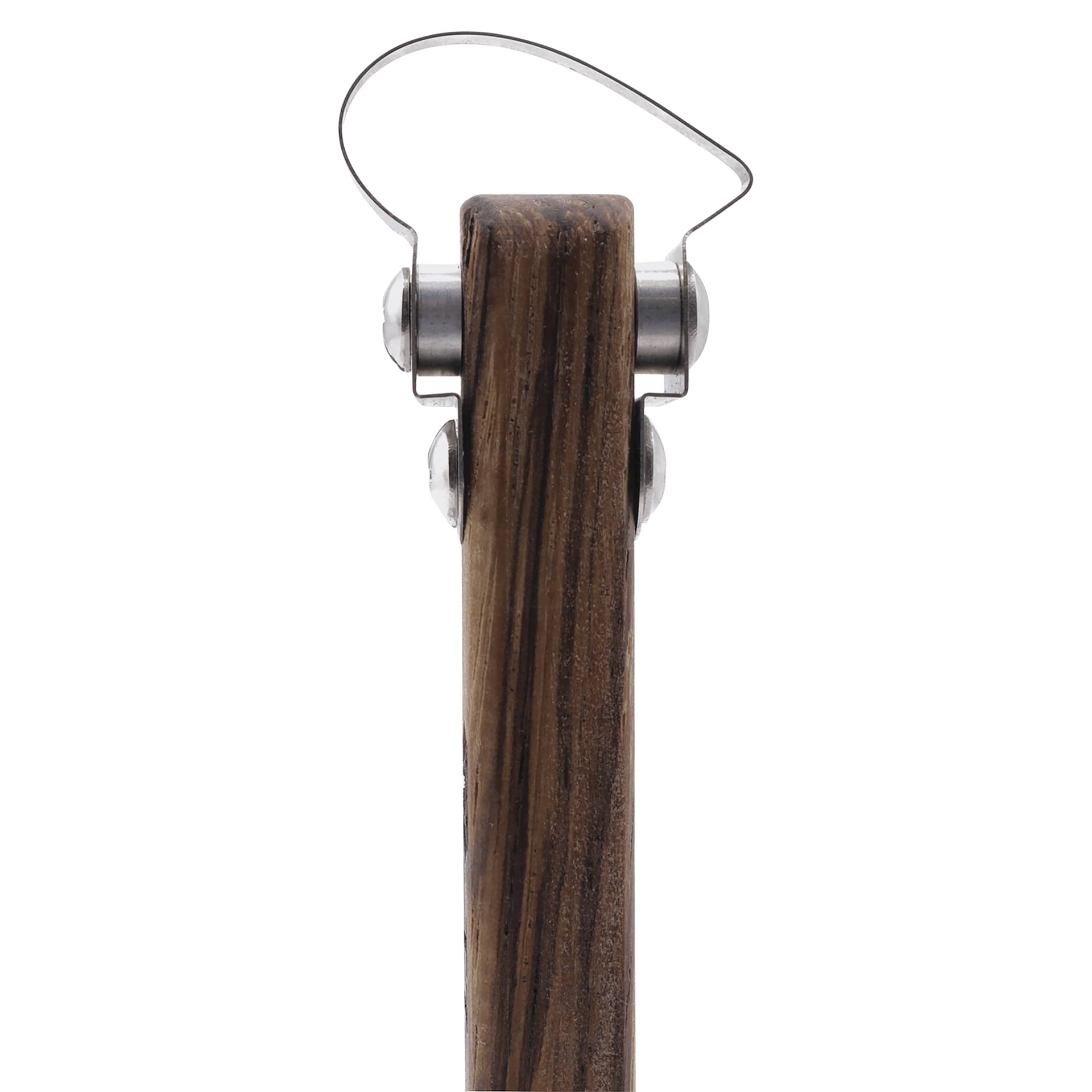 DiamondCore Pottery Trimming Tool - T7, Avocado w/ Flat Round Handle - close-up