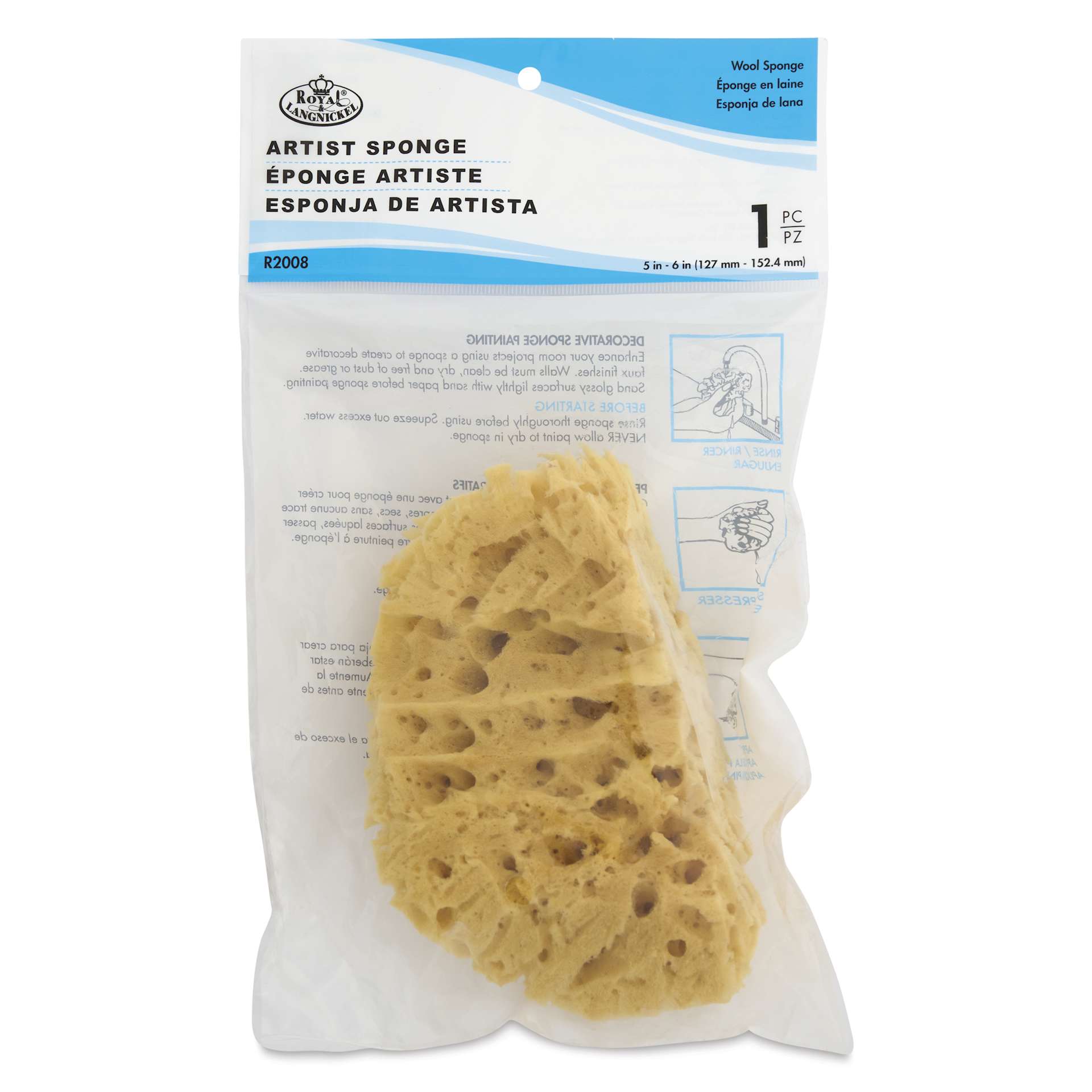 Royal & Langnickel Natural Sea Wool Sponge - front of packaging