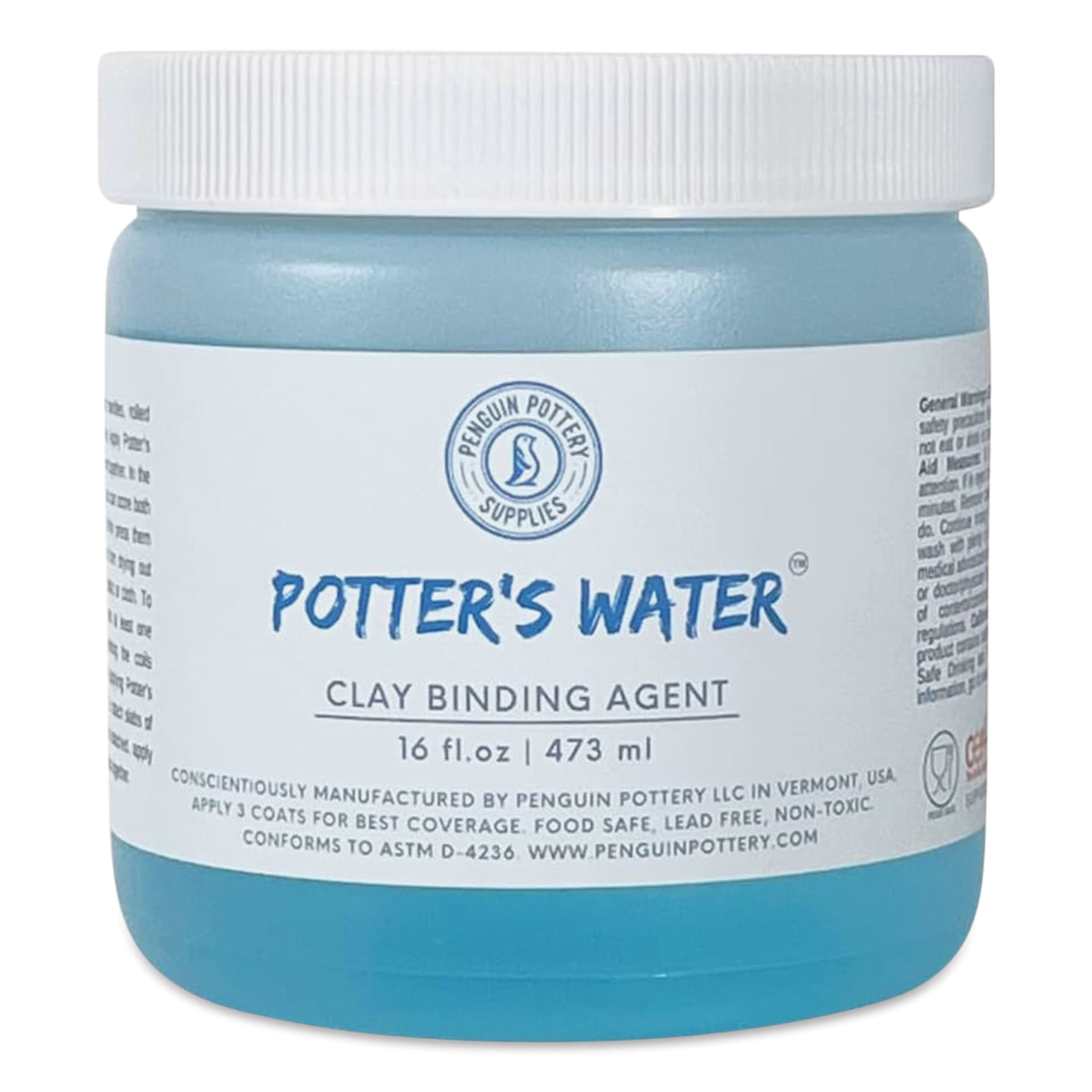 Penguin Pottery Potter’s Water - 16 oz Jar