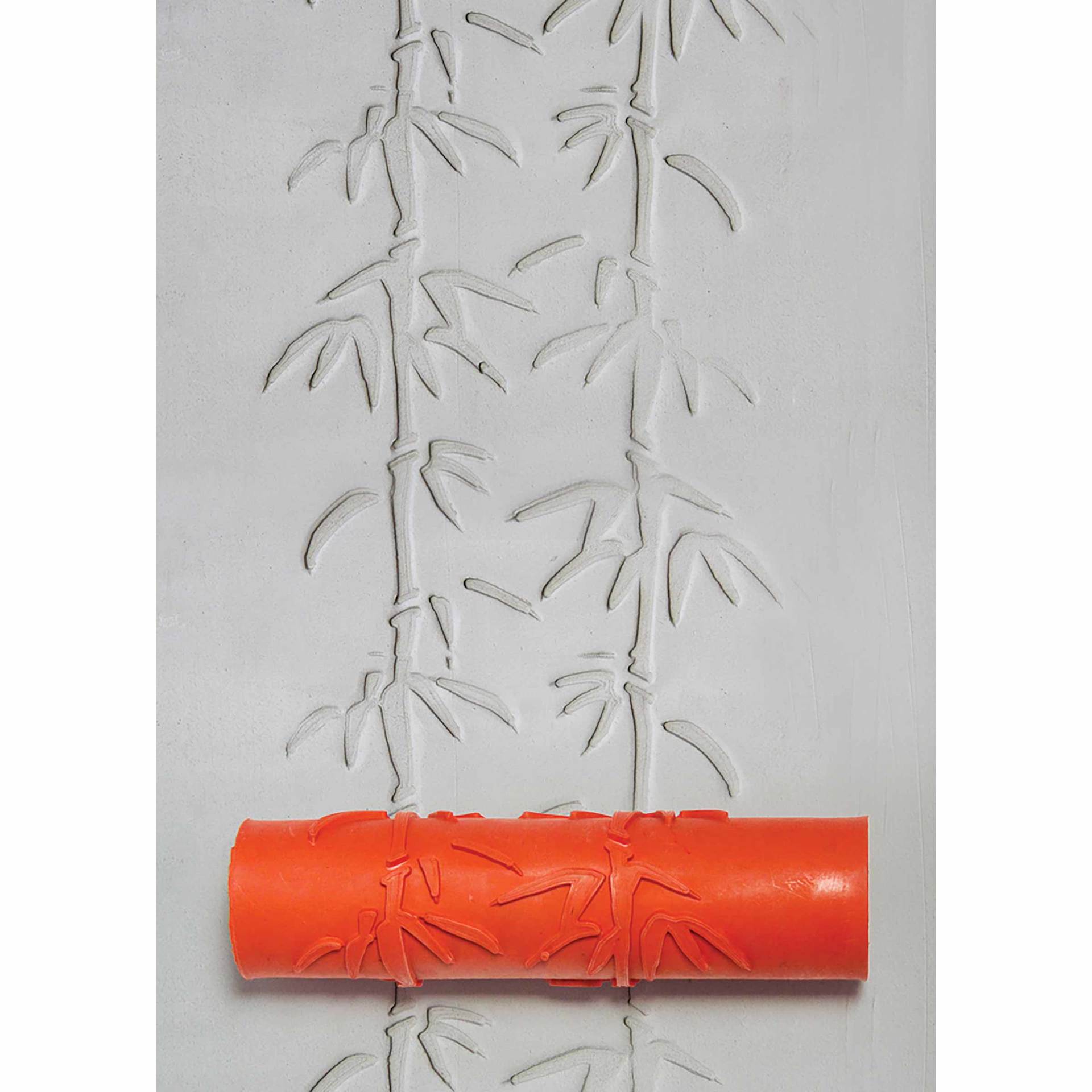Xiem Tools Art Roller - Bamboo applied to clay with roller