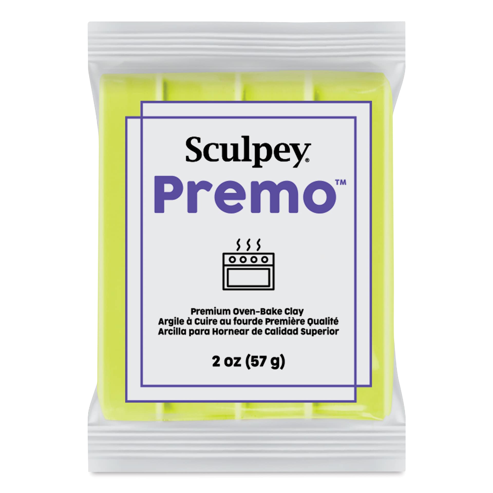 Sculpey Premo Clay, Wasabi, 2 oz