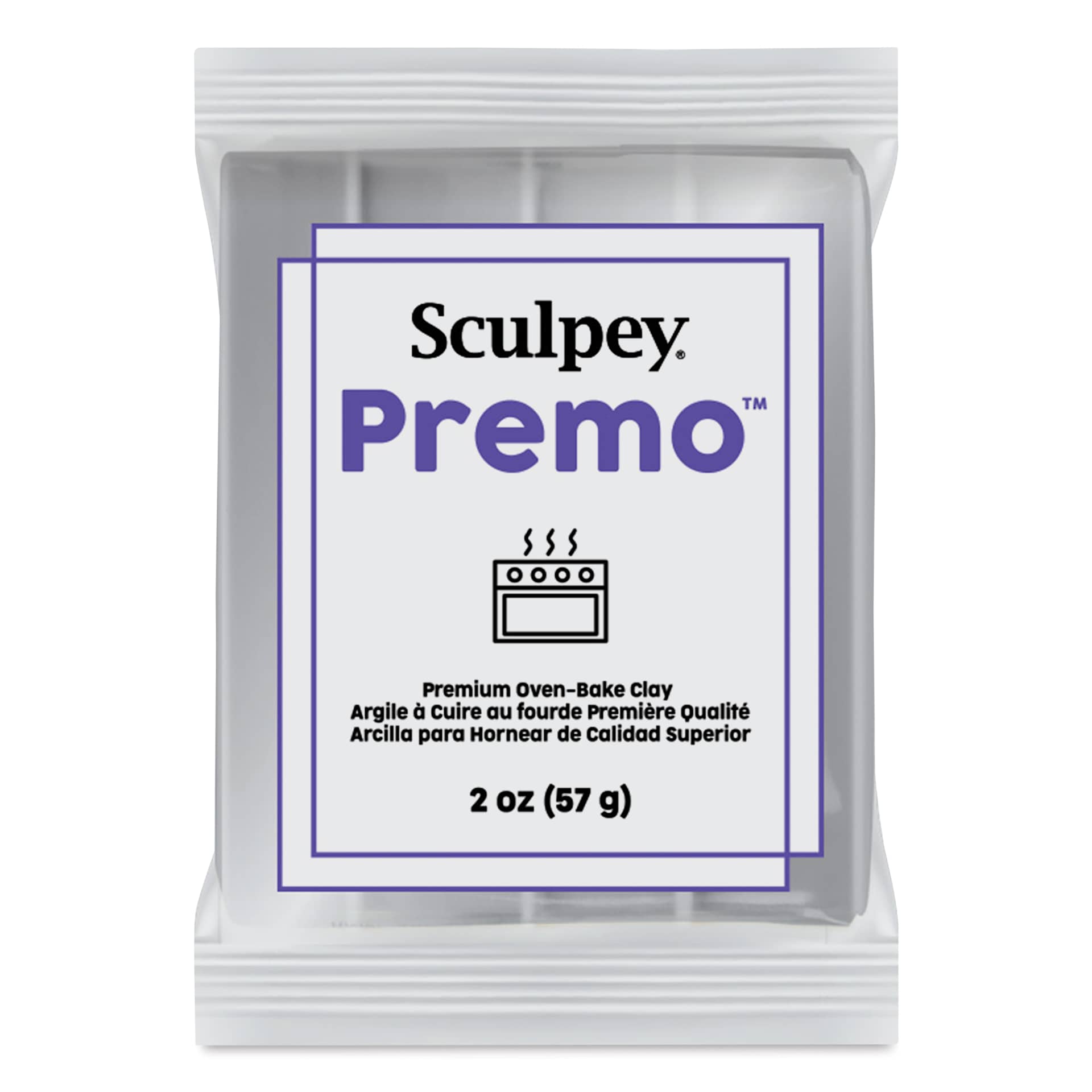 Sculpey Premo - 2 oz, Silver, Metallic