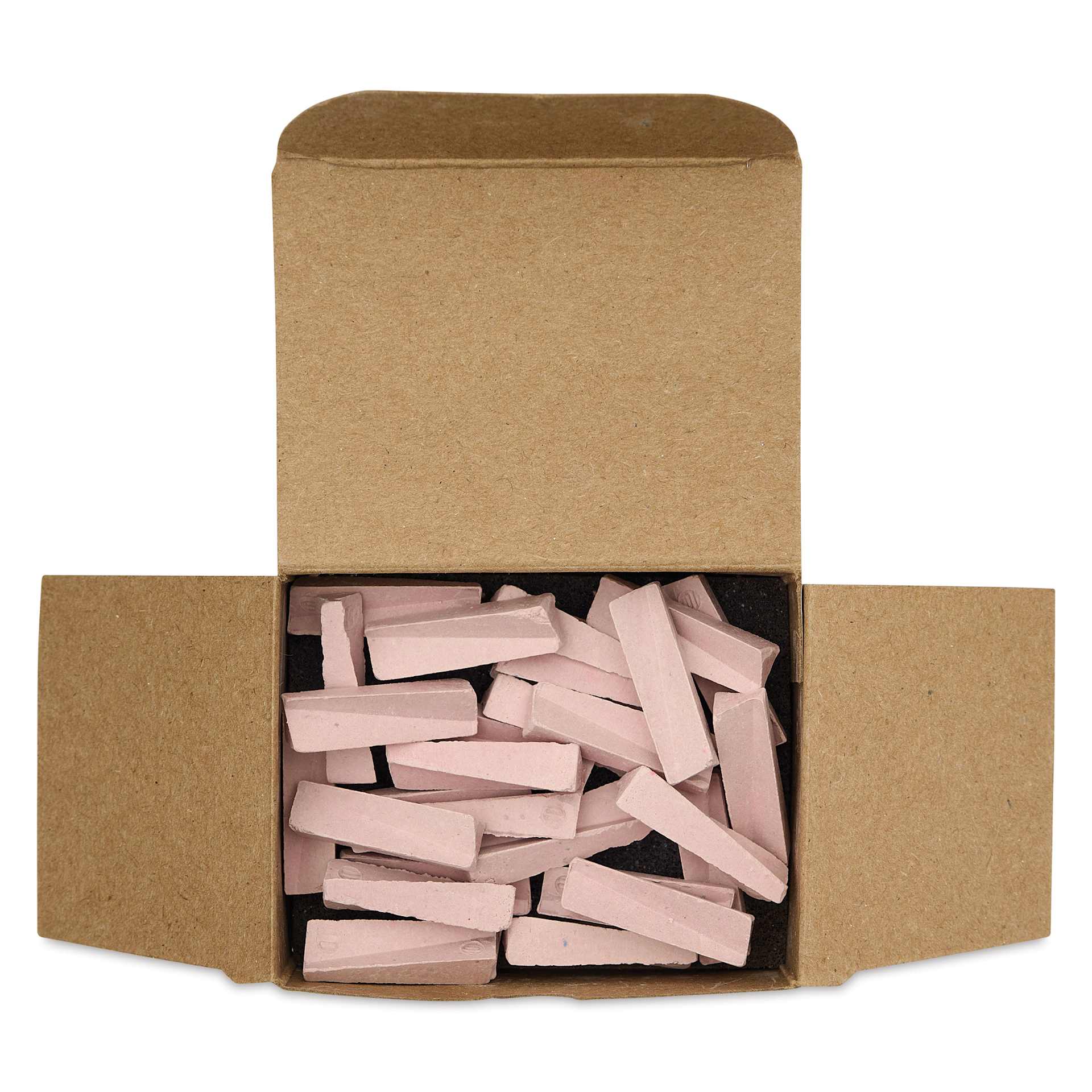 Orton Small Pyrometric Cones, Cone 10, Box of 50 - open packaging with contents, from above