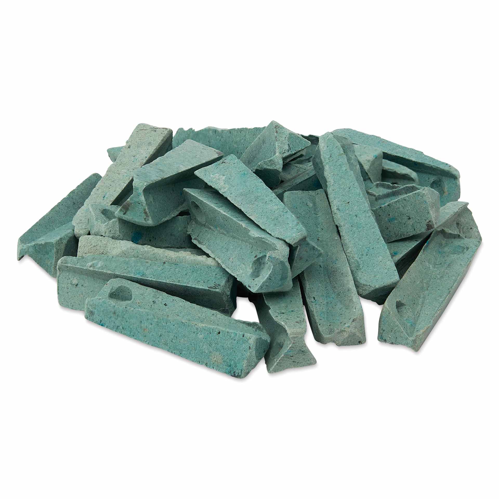 Orton Small Pyrometric Cones, Cone 016, Box of 50 - several cones stacked loosely