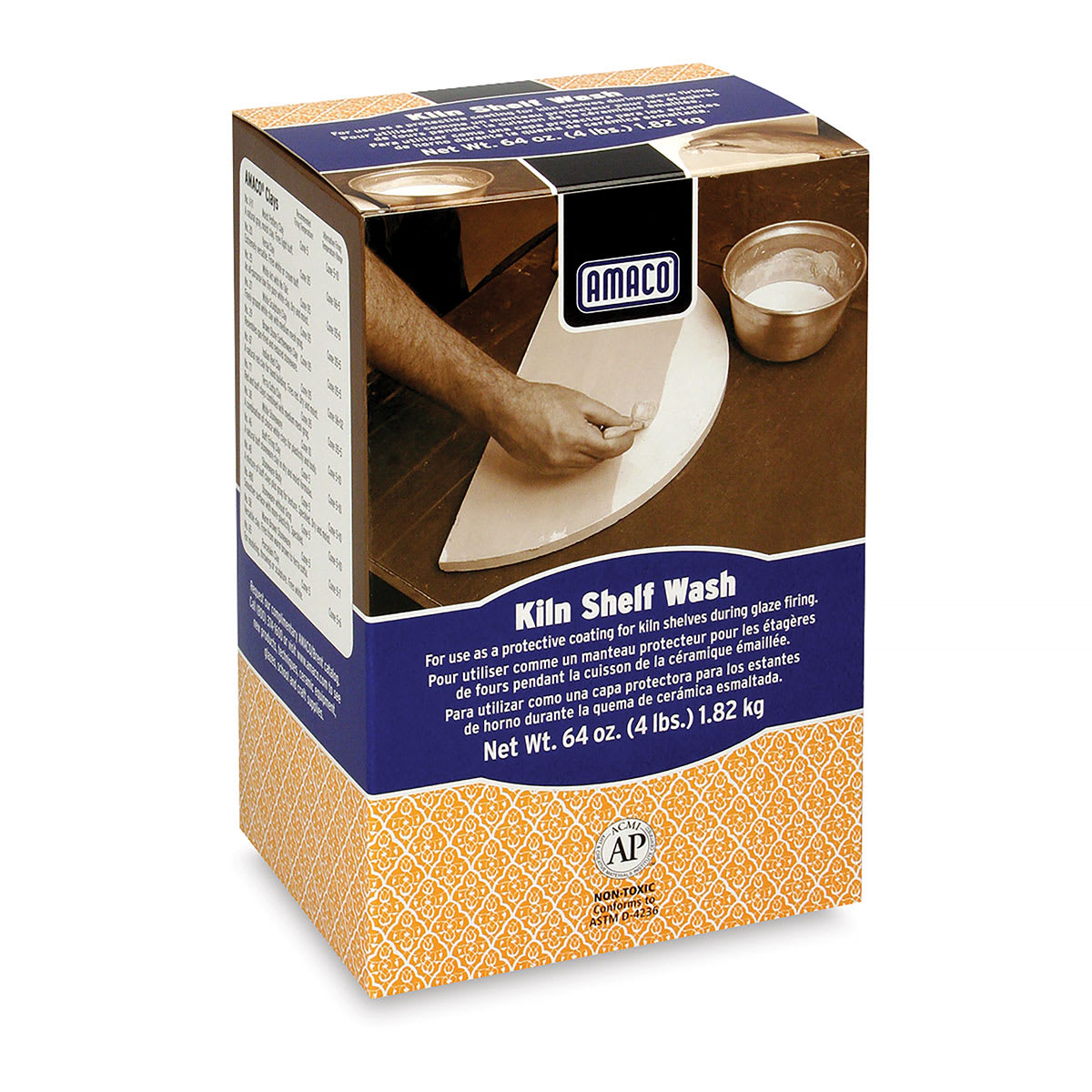 Amaco Kiln Wash In Powder Form - Dry, 64 lb front of packaging