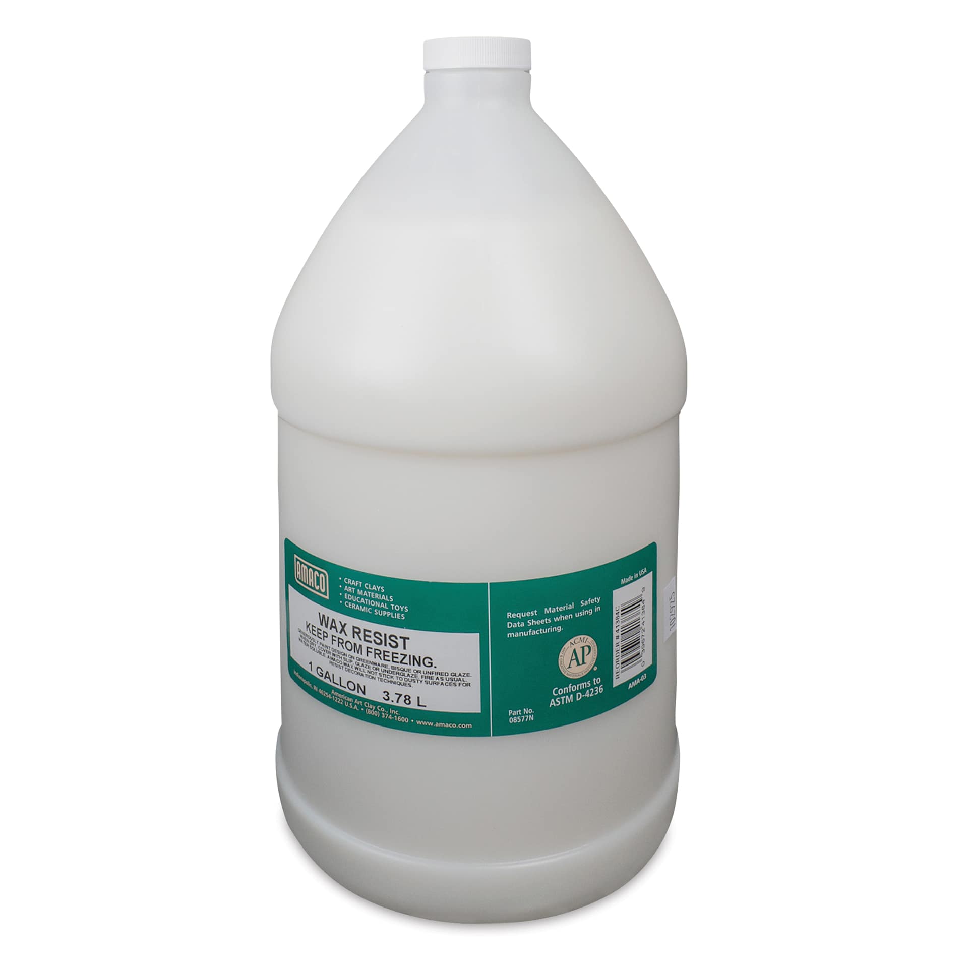Amaco Wax Resist - 16 oz front of jug