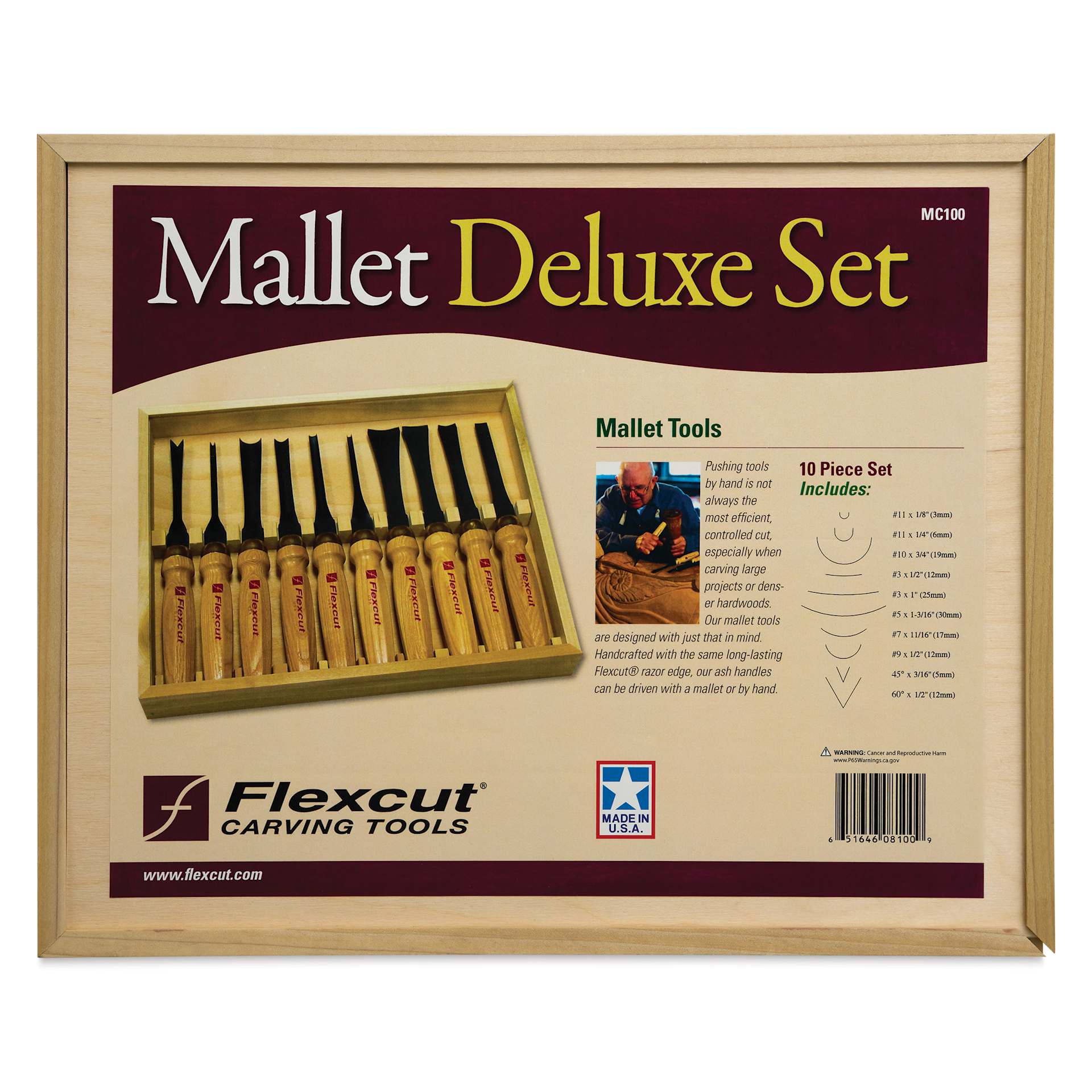 Flexcut Mallet Deluxe Set - Set of 10