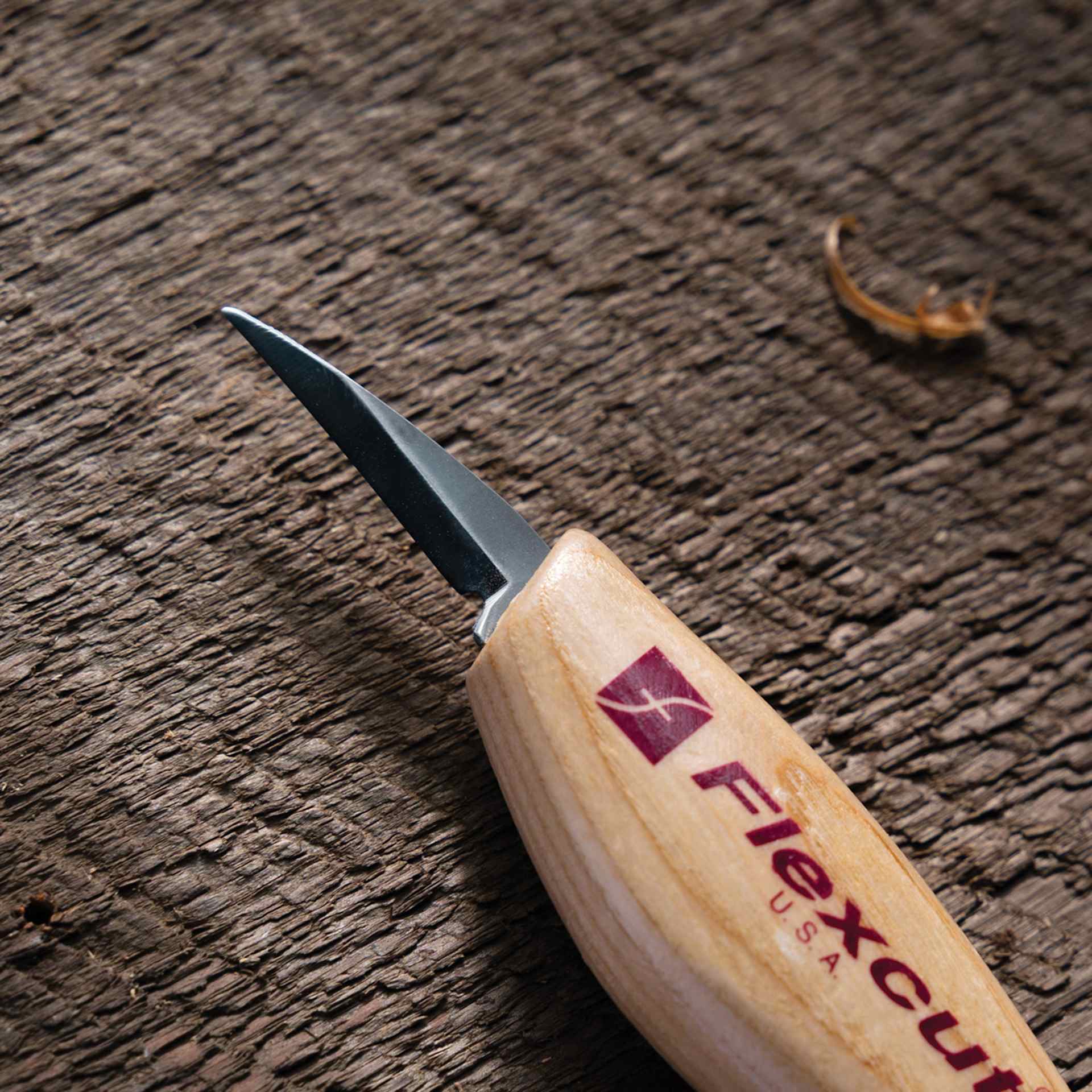 Flexcut Detail Knife close up of blade