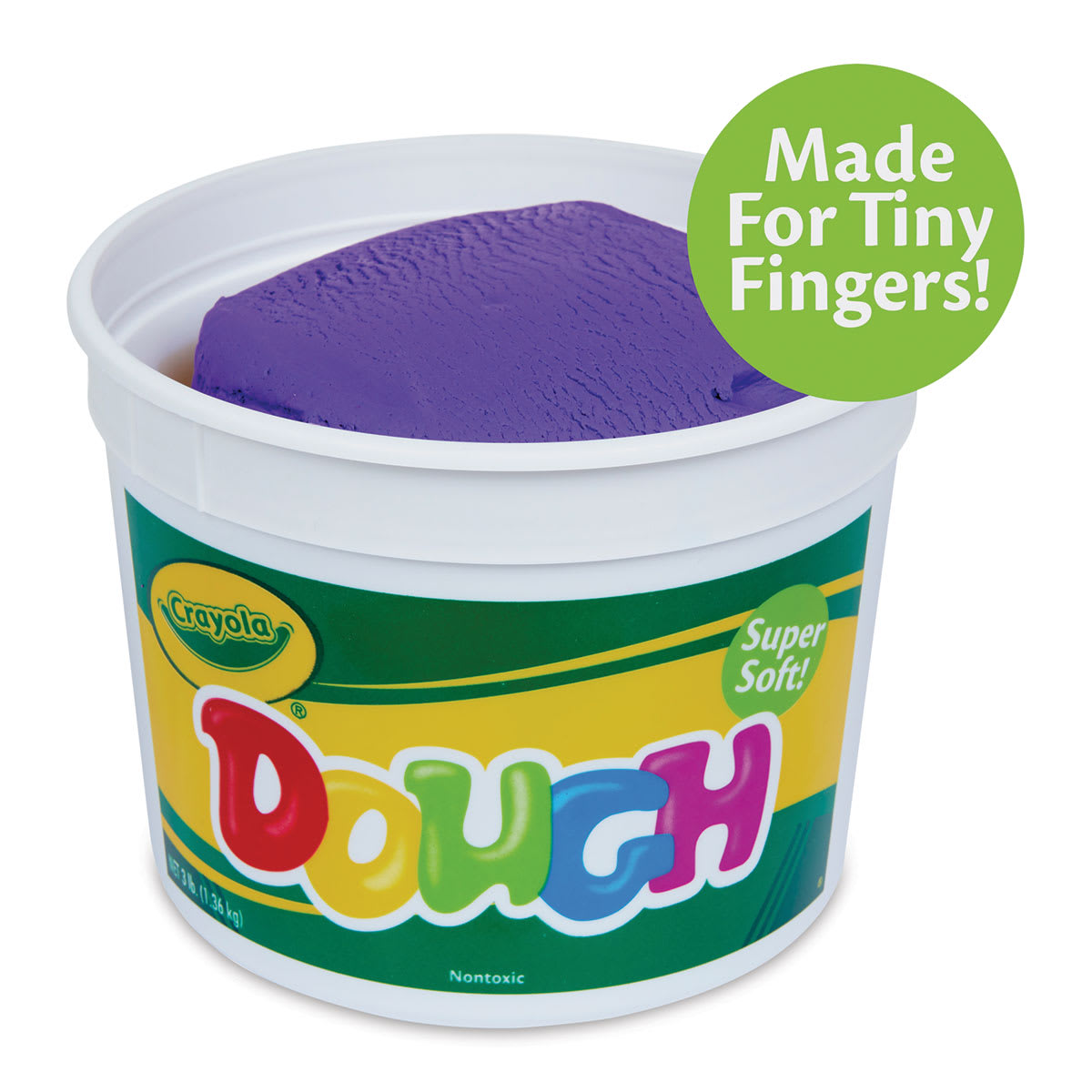Crayola Dough - Violet, 3 lb - open to show contents