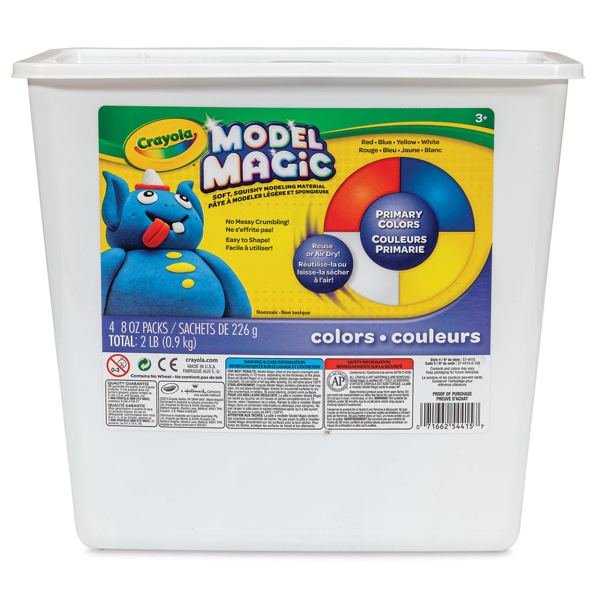 Crayola Model Magic - Assorted Colors, 2 lb Bucket - front of packaging