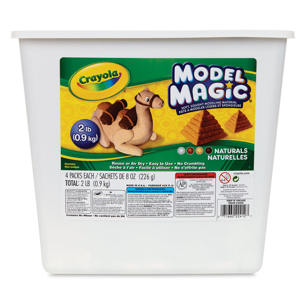 Crayola Model Magic - Assorted Naturals, 2 lb Bucket
