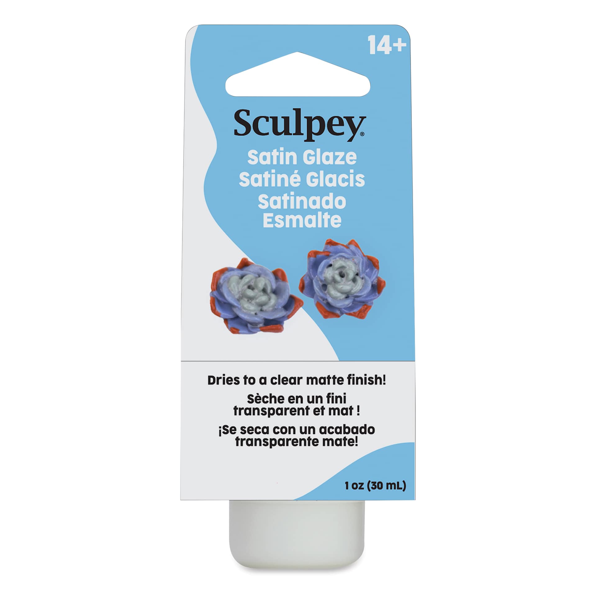 Sculpey Glaze- 1 oz, Satin front of packaging
