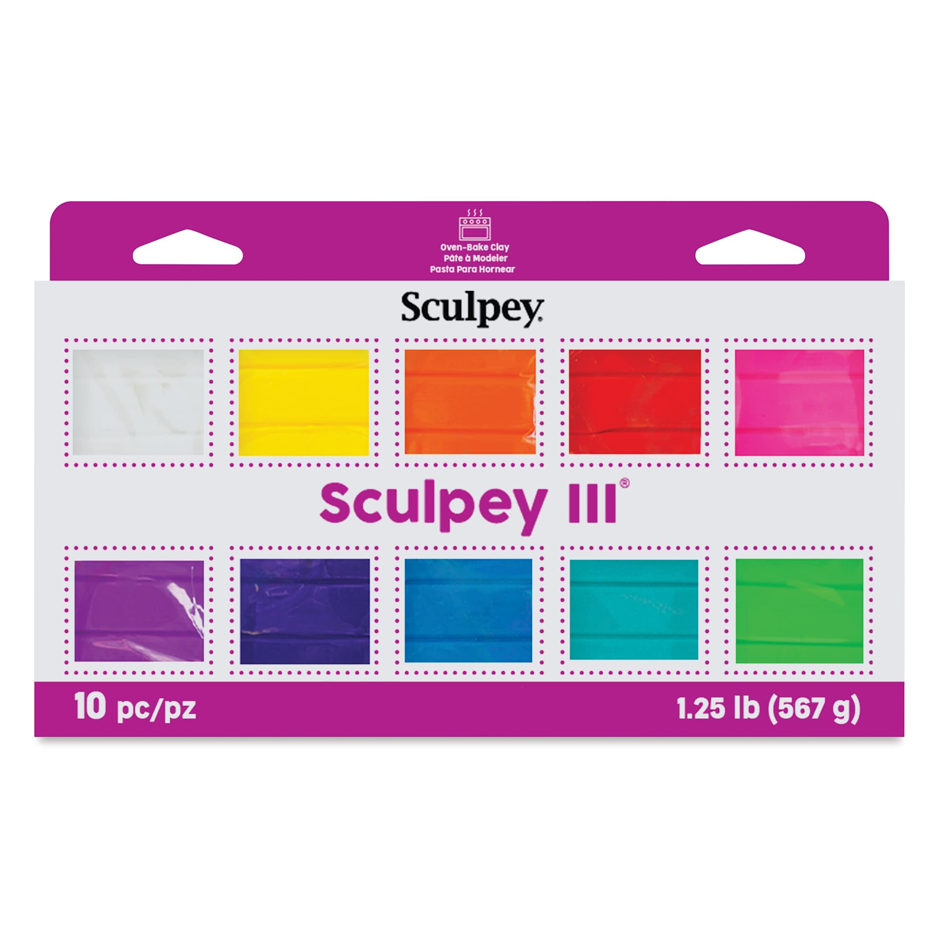 Sculpey III Set - Bright Ideas, Set of 10, 2 oz
