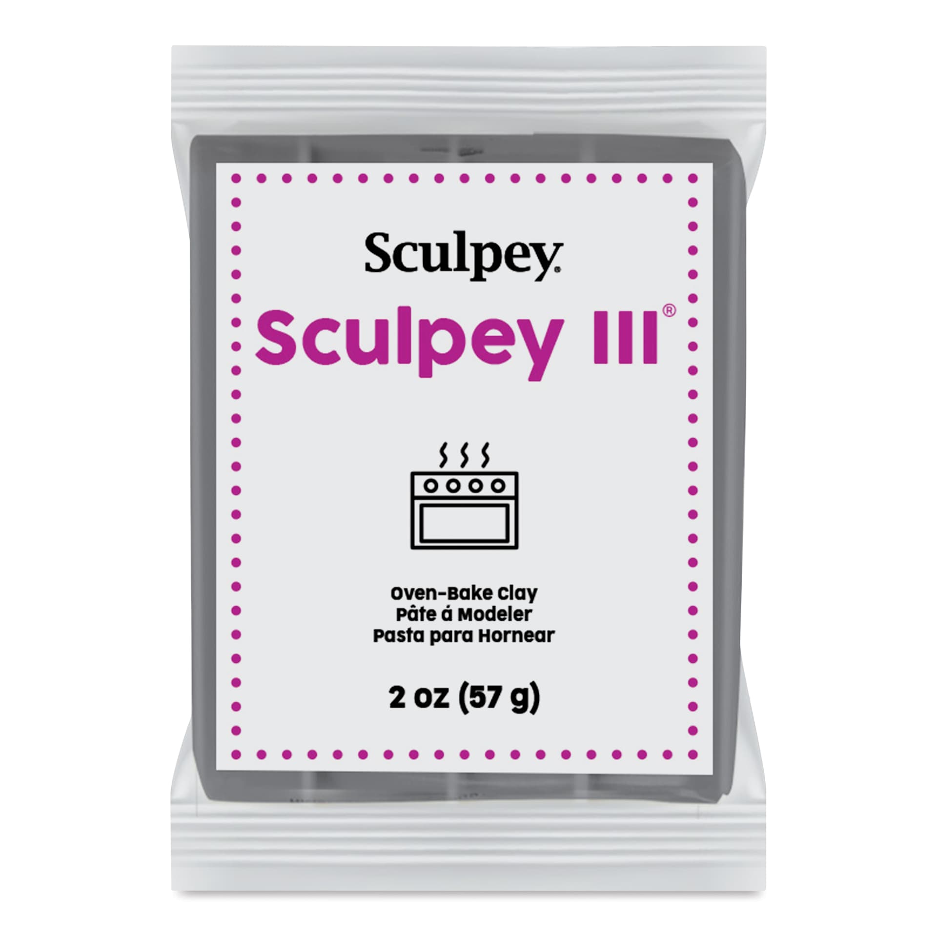 Sculpey III - 2 oz, Elephant Gray
