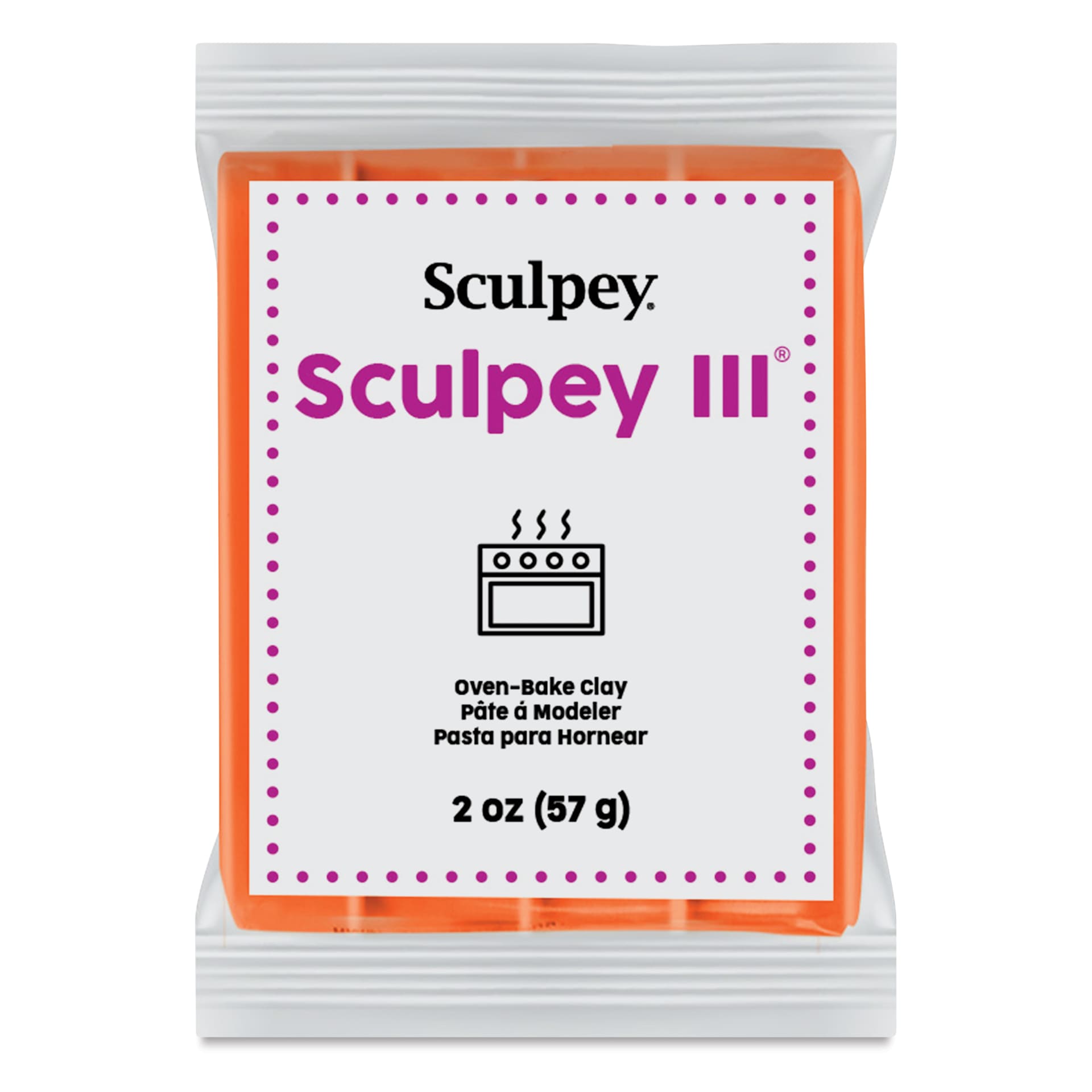 Sculpey III - 2 oz, Just Orange