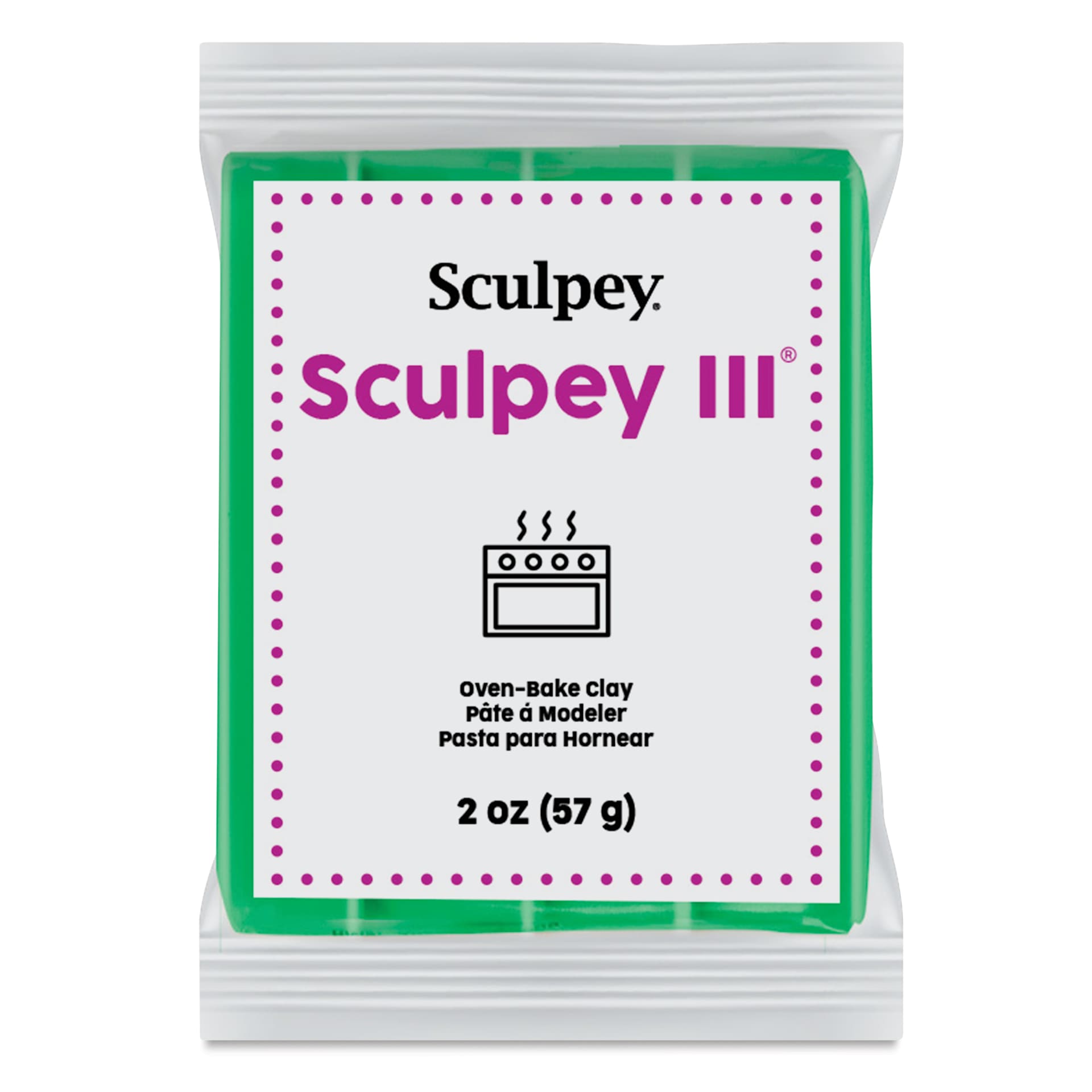 Sculpey III - 2 oz, Emerald Green