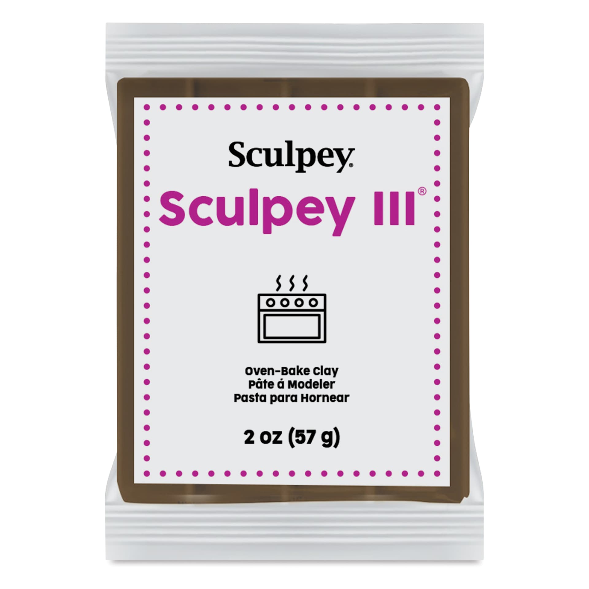 Sculpey III - 2 oz, Suede Brown