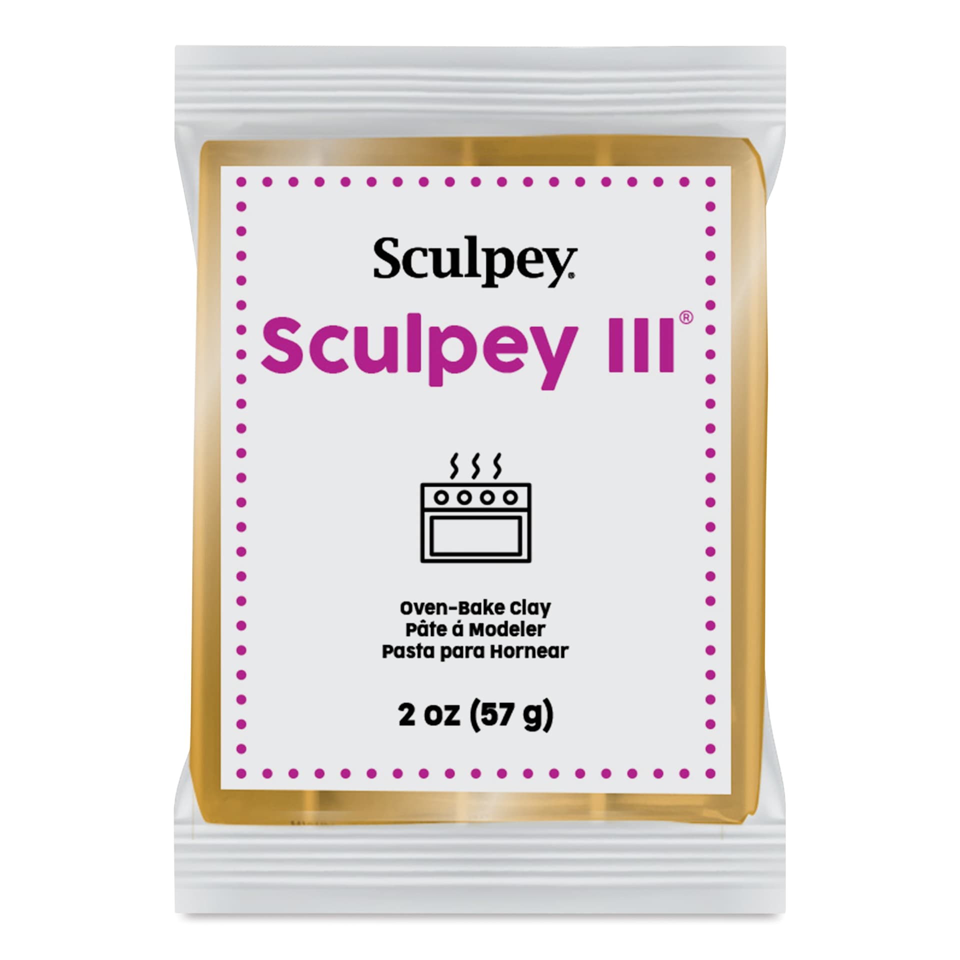 Sculpey III - 2 oz, Jewelry Gold
