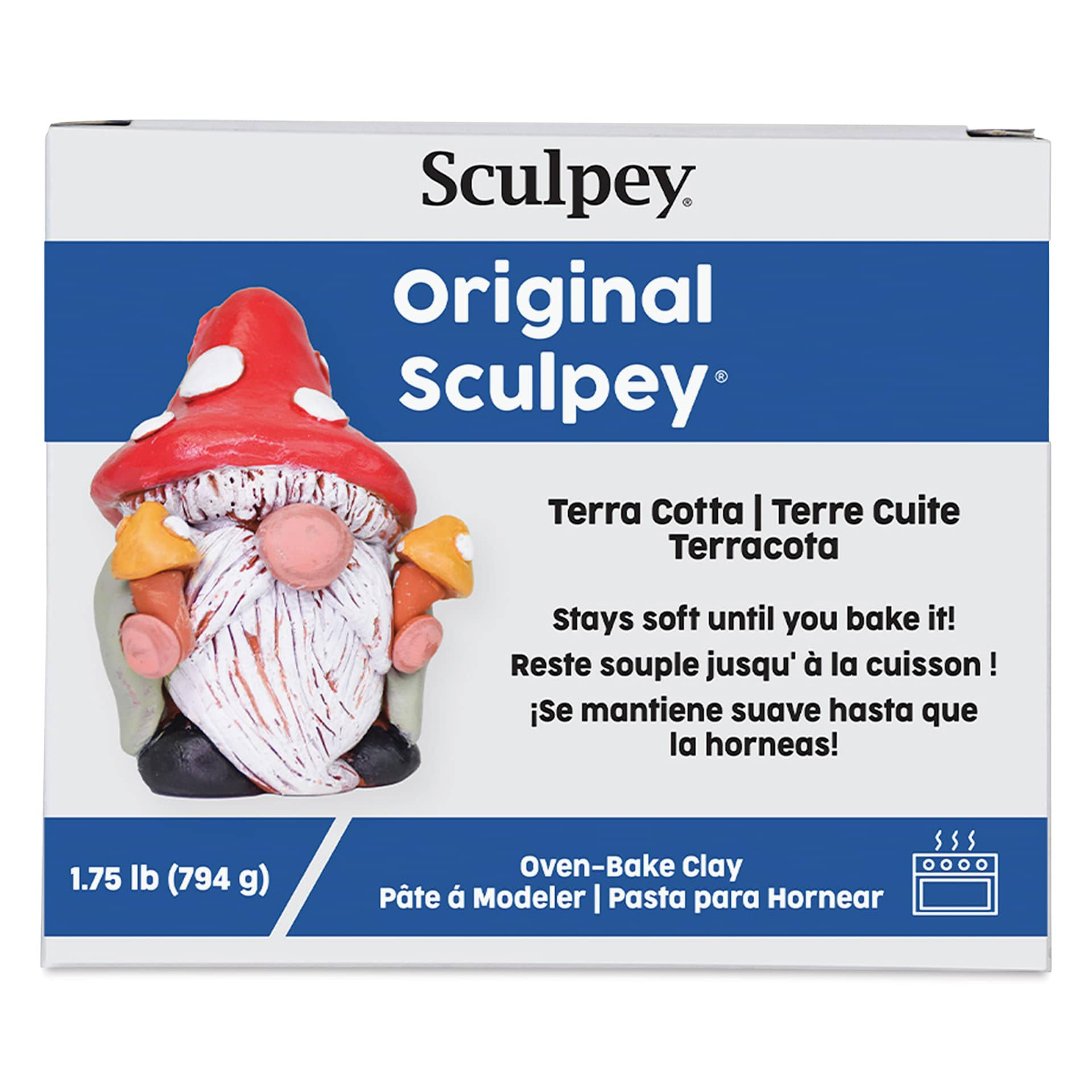 Original Sculpey - Package, 1.75 lb, Terra Cotta front of packaging