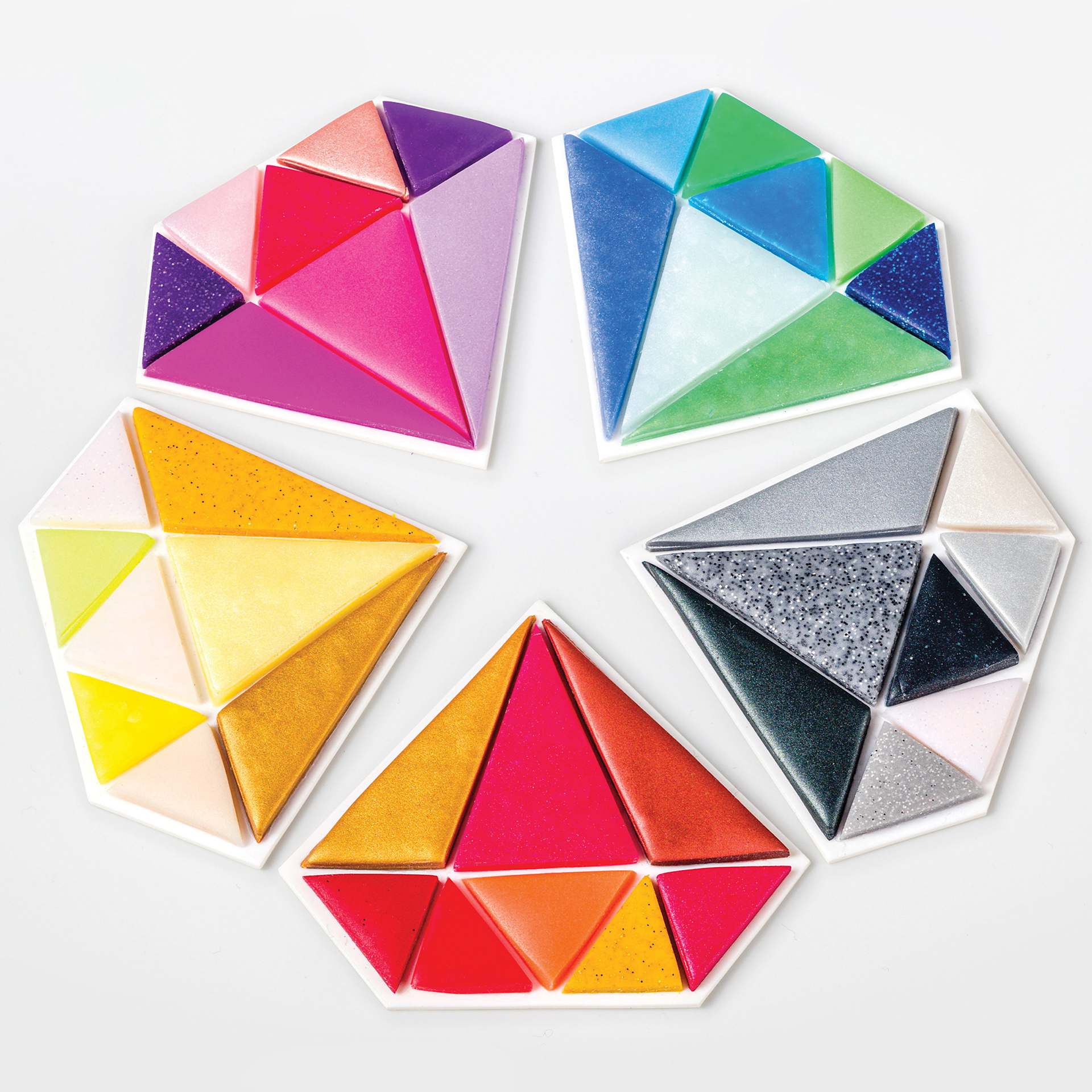 Staedtler Fimo Glitter Effect Polymer Clay - Assorted Colors, Set of 24 completed diamond project