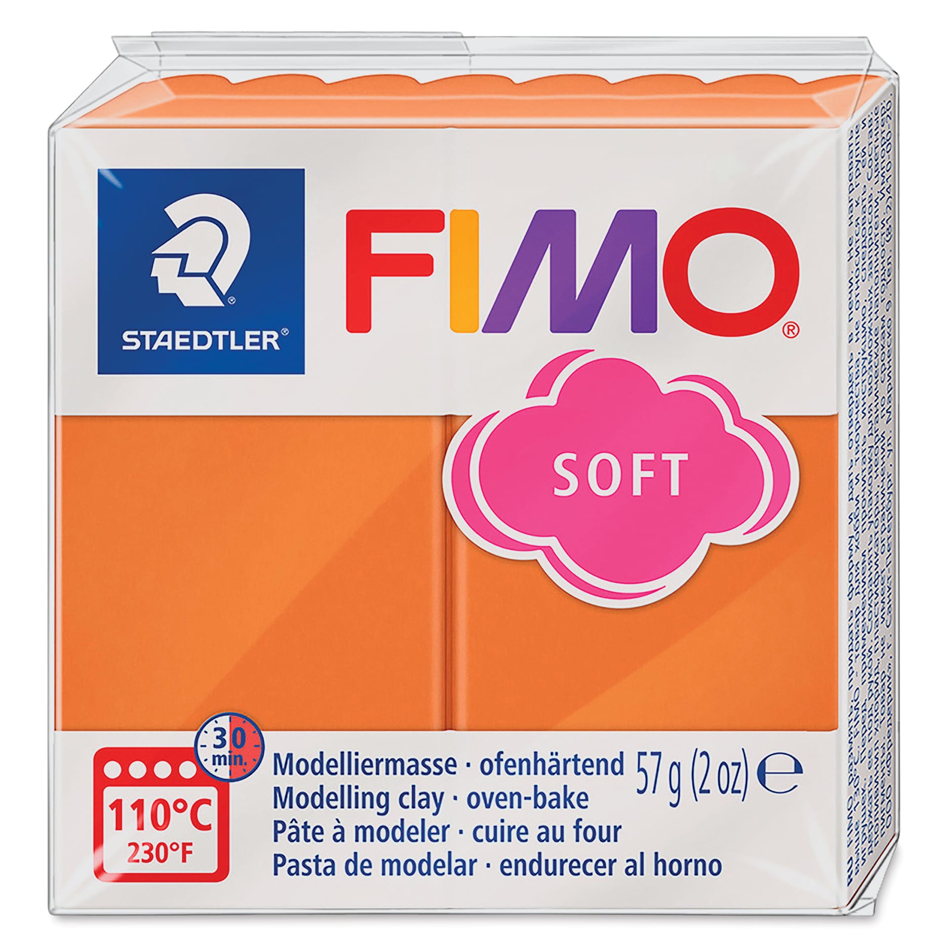 Staedtler Fimo Soft Polymer Clay - 2 oz, Cognac, packaging