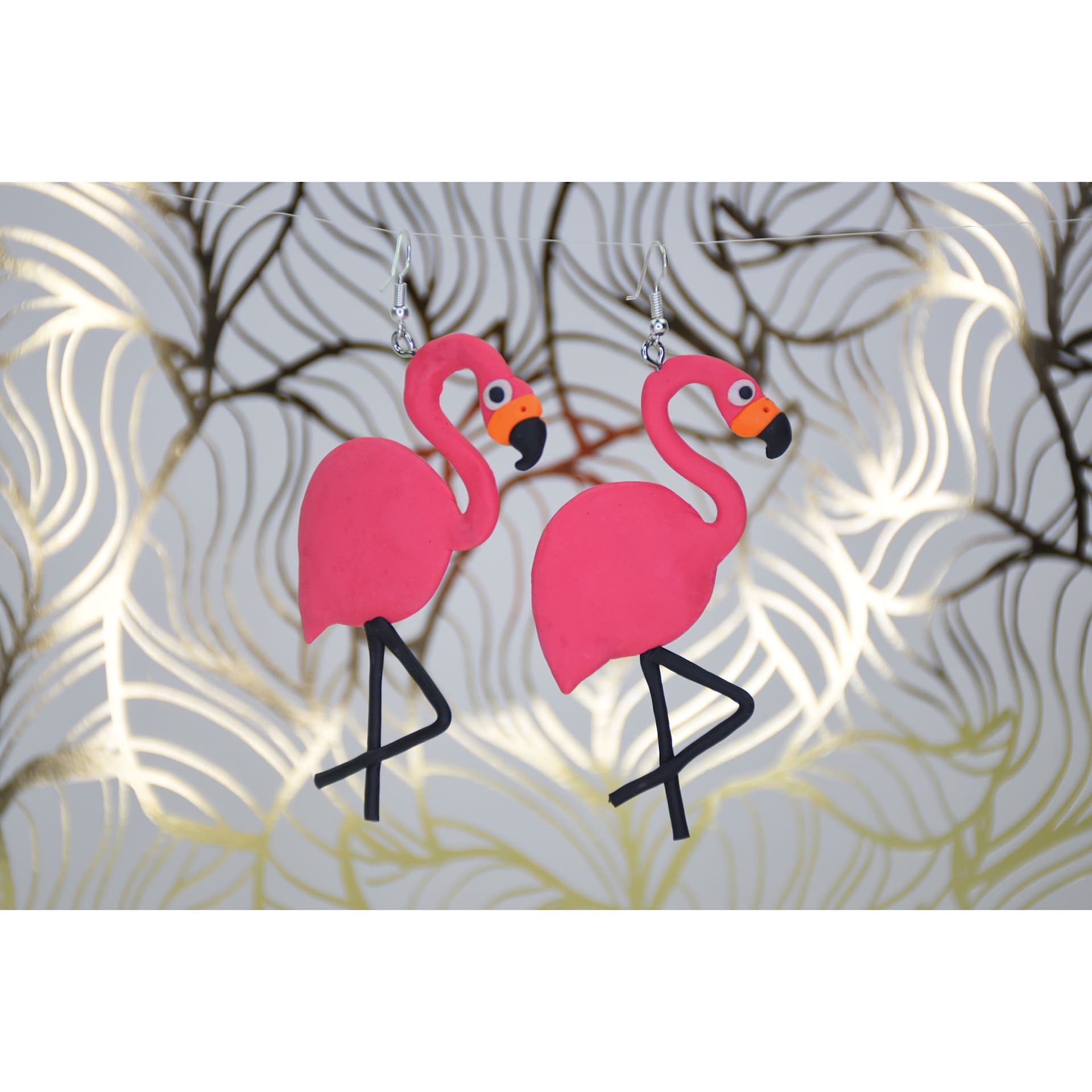 Sculpey Bake Shop Bendy Clay - Set of 8, 2 oz, Assorted finished flamingo examples