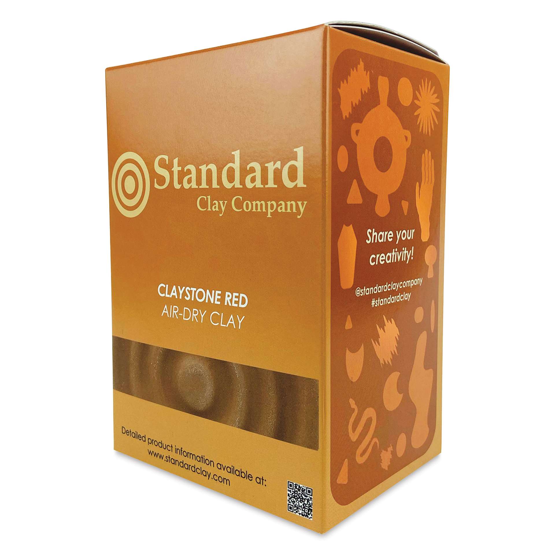 Standard Clay Company 910R Claystone Red Air Dry Clay - 4 lb, Red