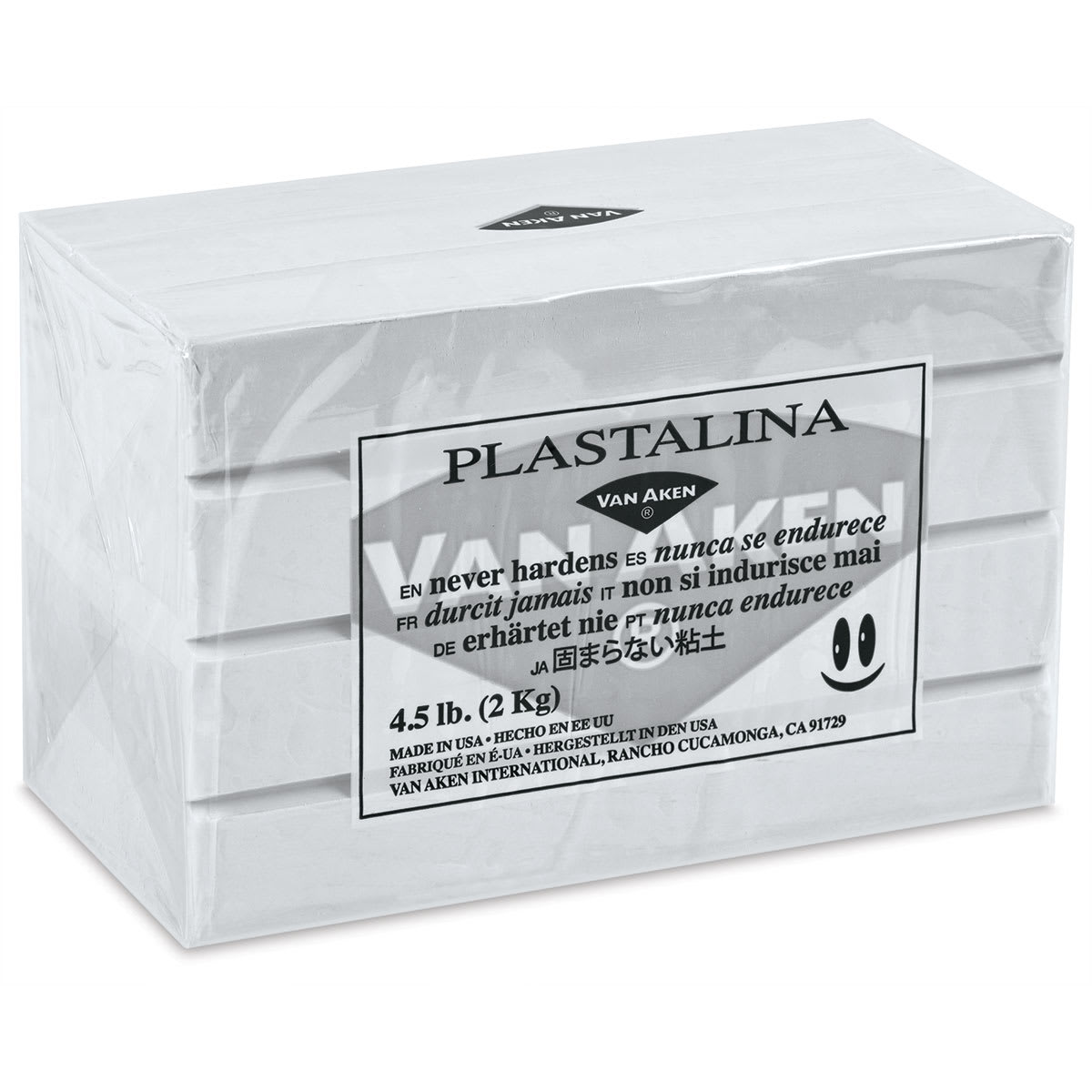 Van Aken Plastalina Modeling Clay - 4.5 lb, White