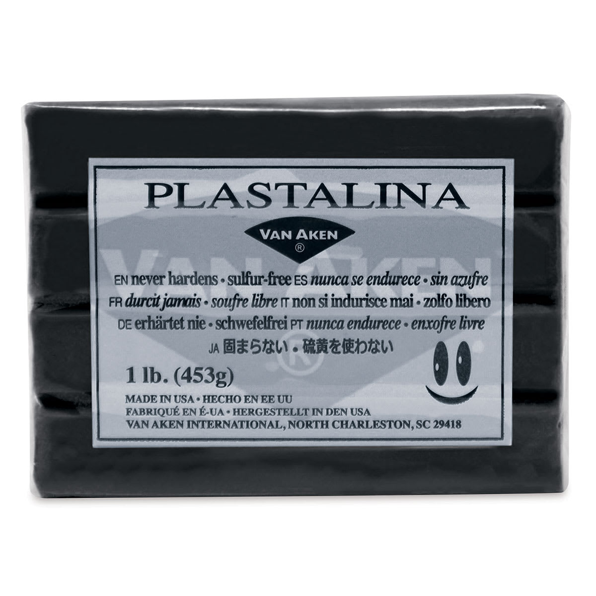 Van Aken Plastalina Modeling Clay - 1 lb, Black