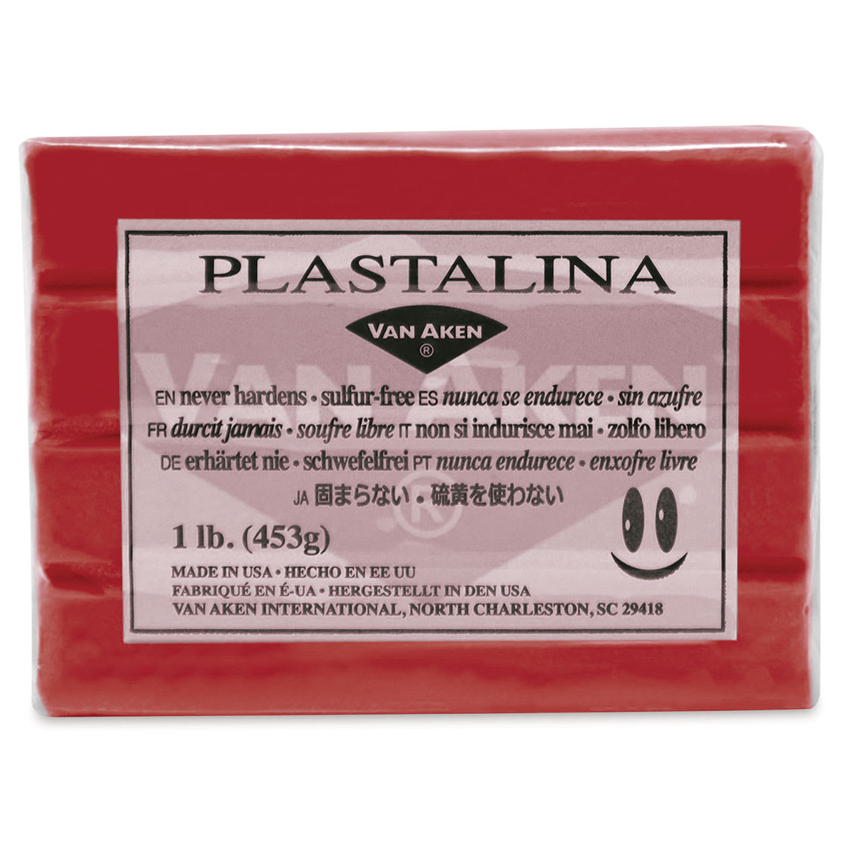Van Aken Plastalina Modeling Clay - 1 lb, Red