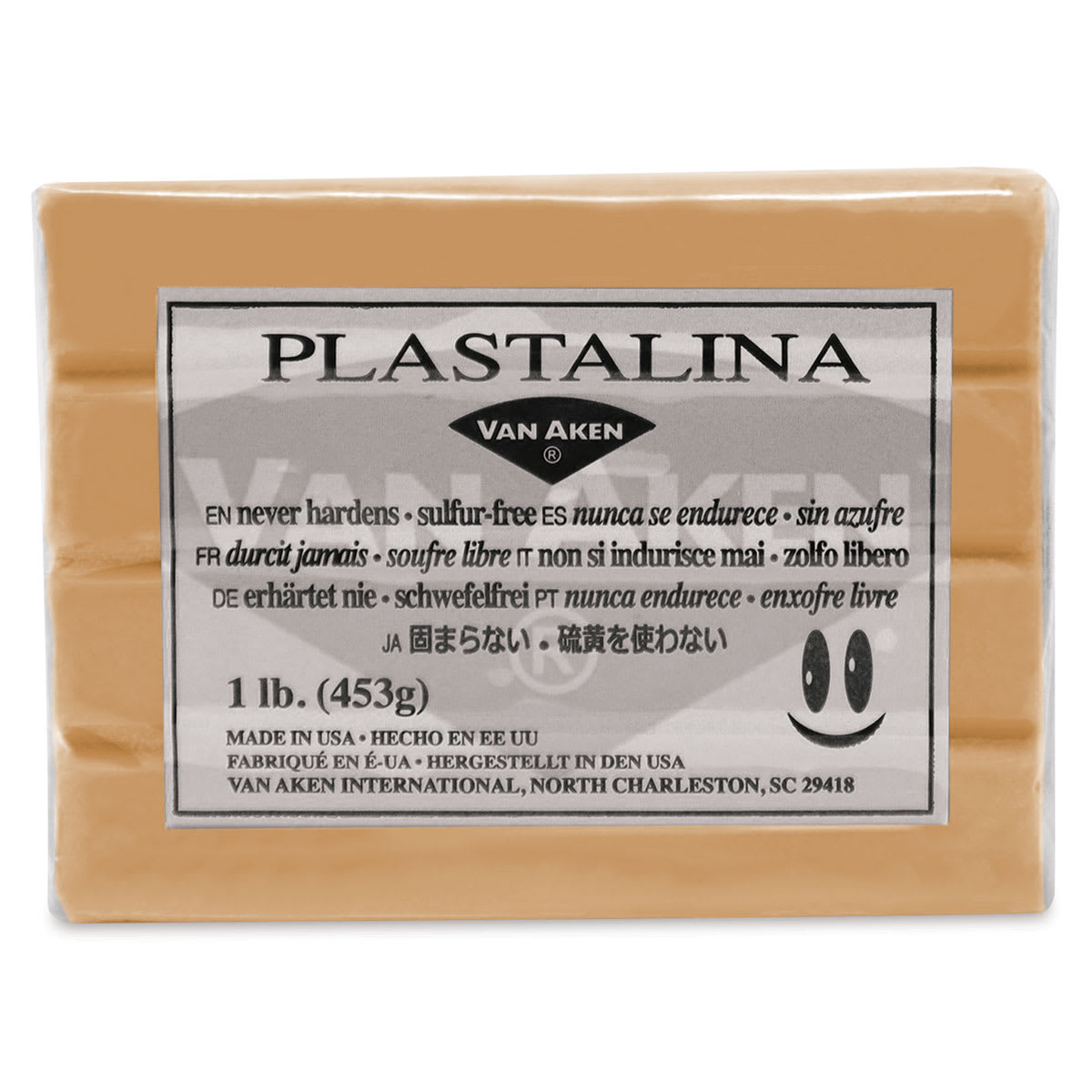 Van Aken Plastalina Modeling Clay - 1 lb, Golden Ochre