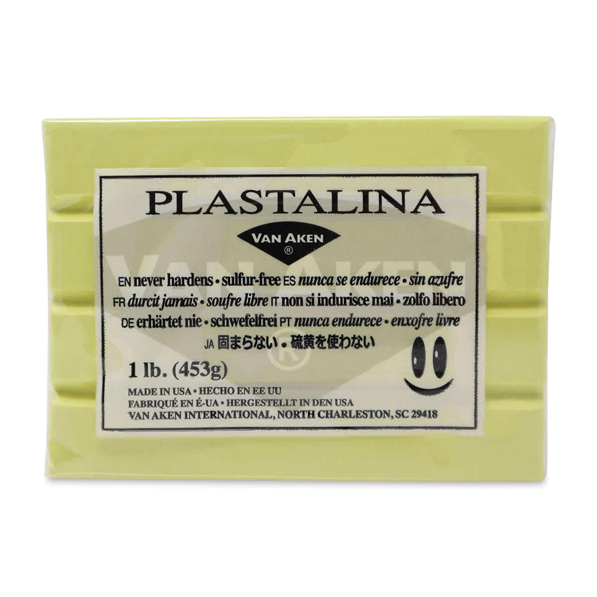 Van Aken Plastalina Modeling Clay - 1 lb, Pastel Yellow - front of packaging