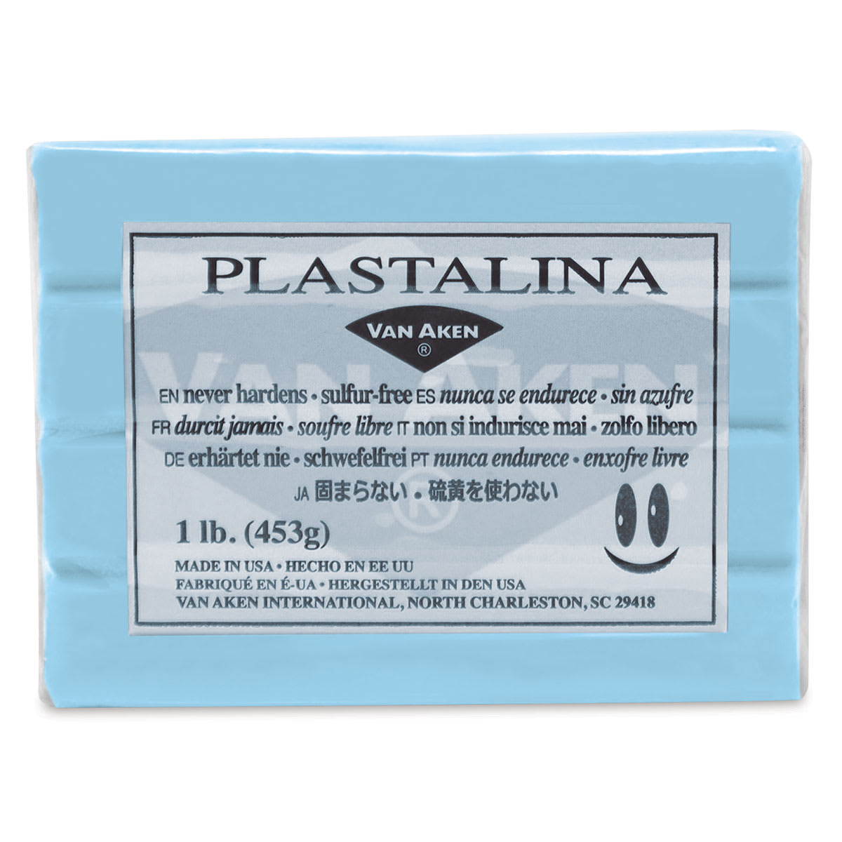 Van Aken Plastalina Modeling Clay - 1 lb, Pastel Blue