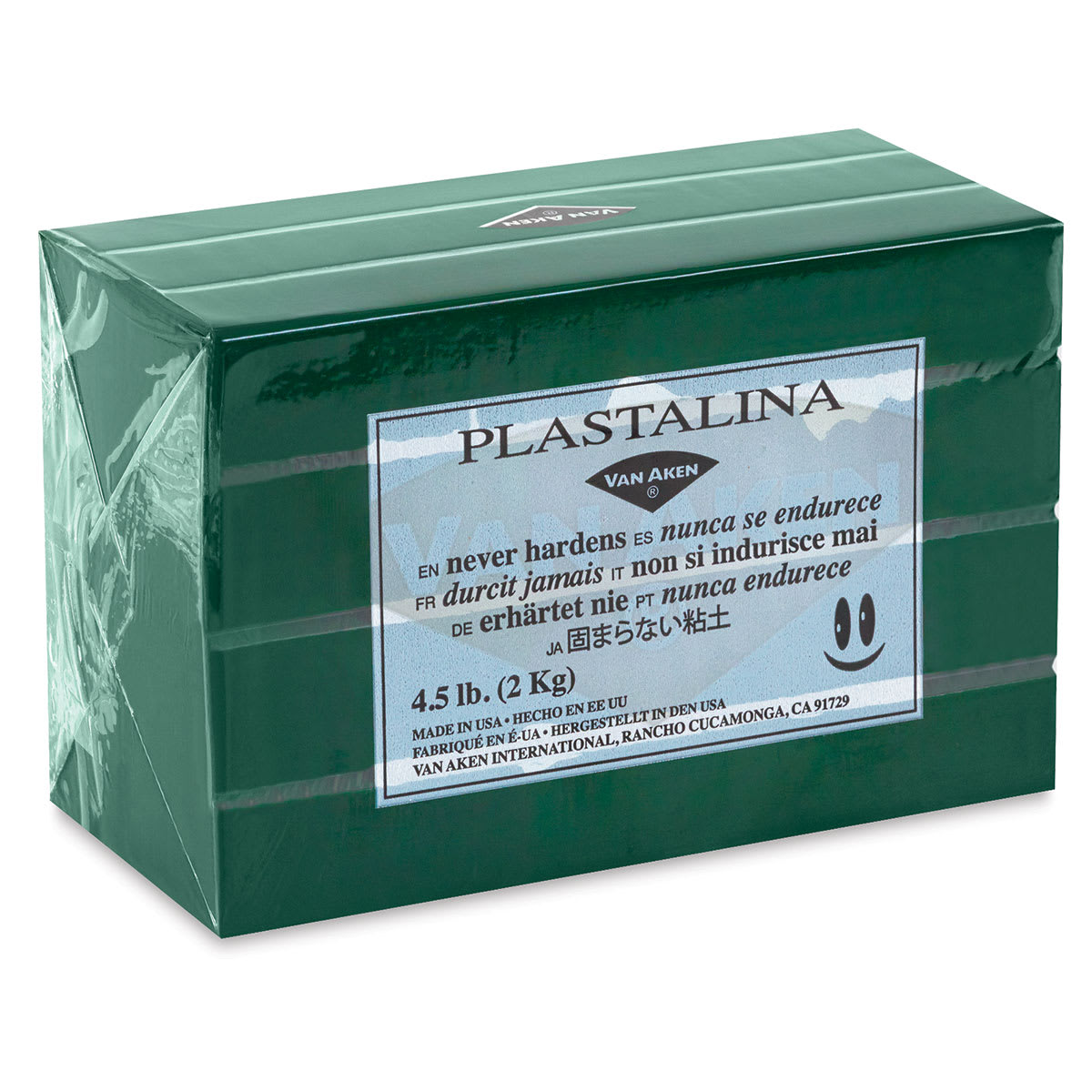 Van Aken Plastalina Modeling Clay - 4.5 lb, Dark Green