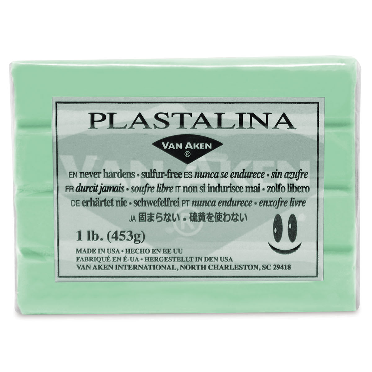 Van Aken Plastalina Modeling Clay - 1 lb, Pastel Green