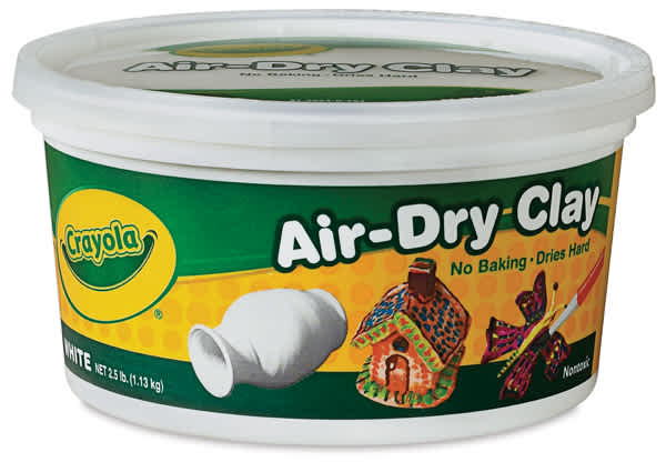 Crayola Air-Dry Clay - Bucket, 2.5 lb, White