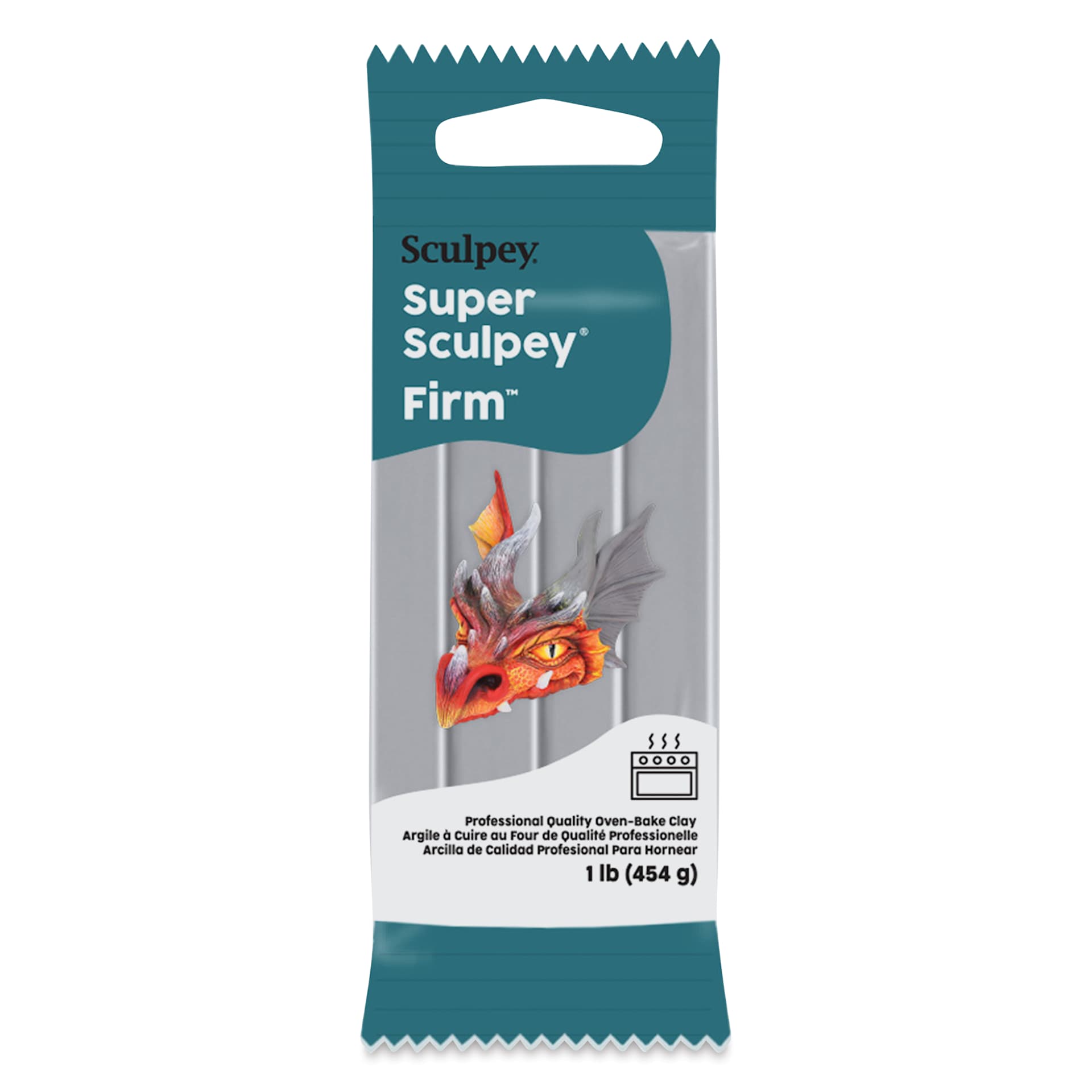 Sculpey Firm - 1 lb, Gray front of packaging