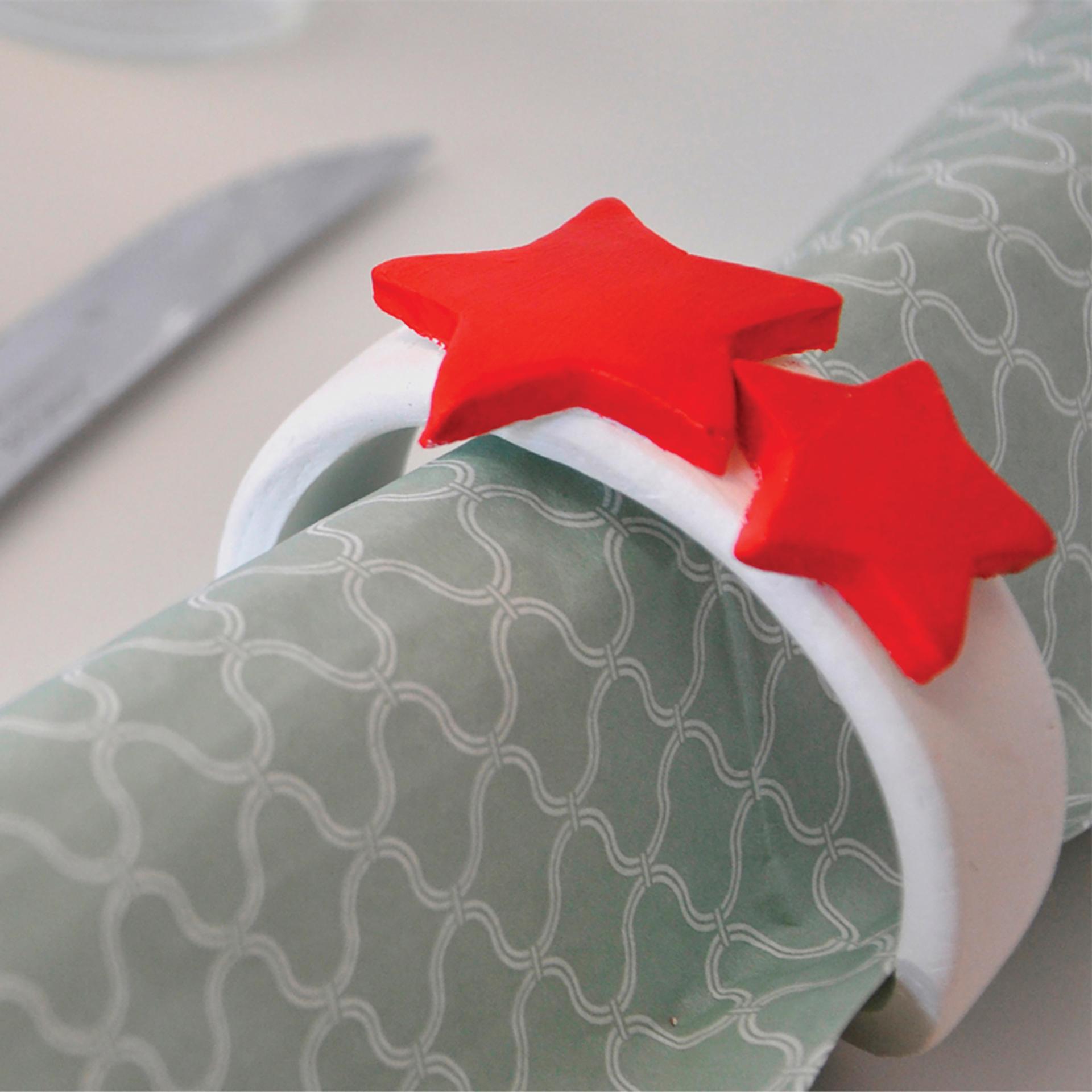 Sio-2 Plus Clay - 2.2 lb, Extra White - finished paper roll band example