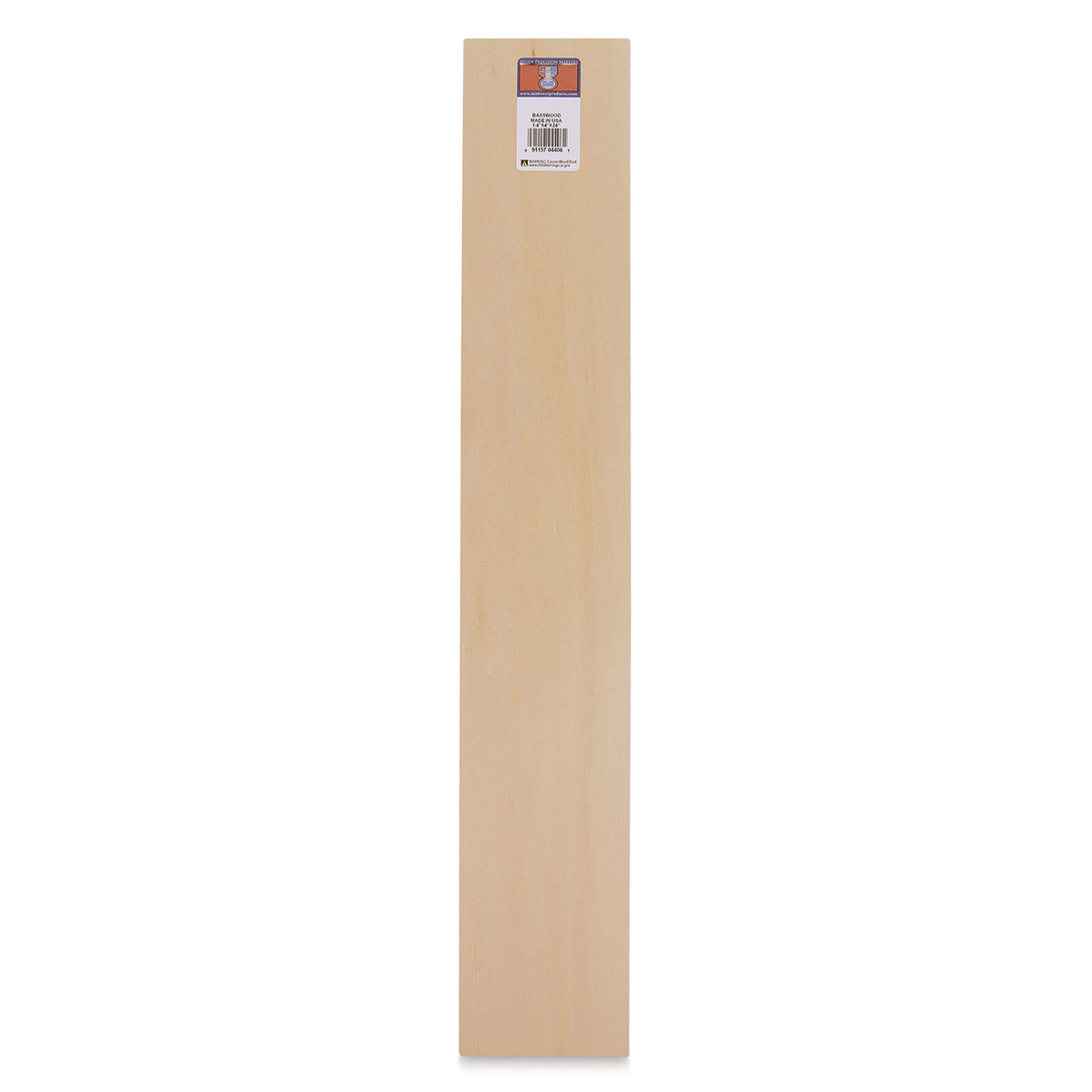Midwest Products Basswood Sheets - 5 Pieces, 1/4" x 4" x 24"
