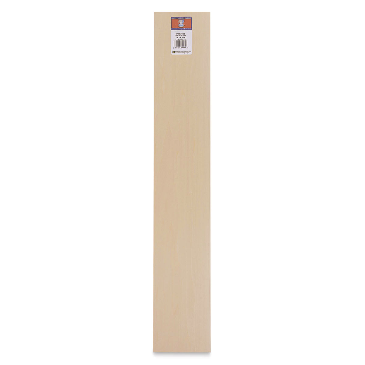 Midwest Products Basswood Sheets - 10 Pieces, 1/8" x 4" x 24"